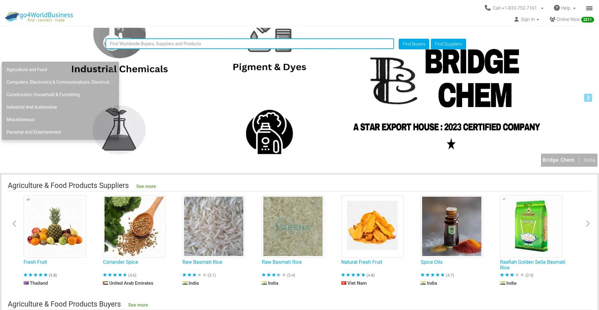 Website screenshot of Go4worldbusiness.com