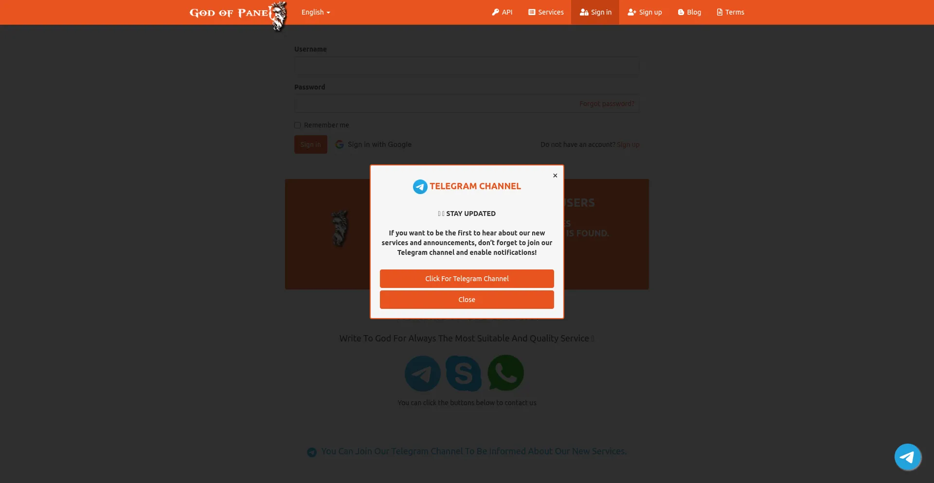 Godofpanel.com