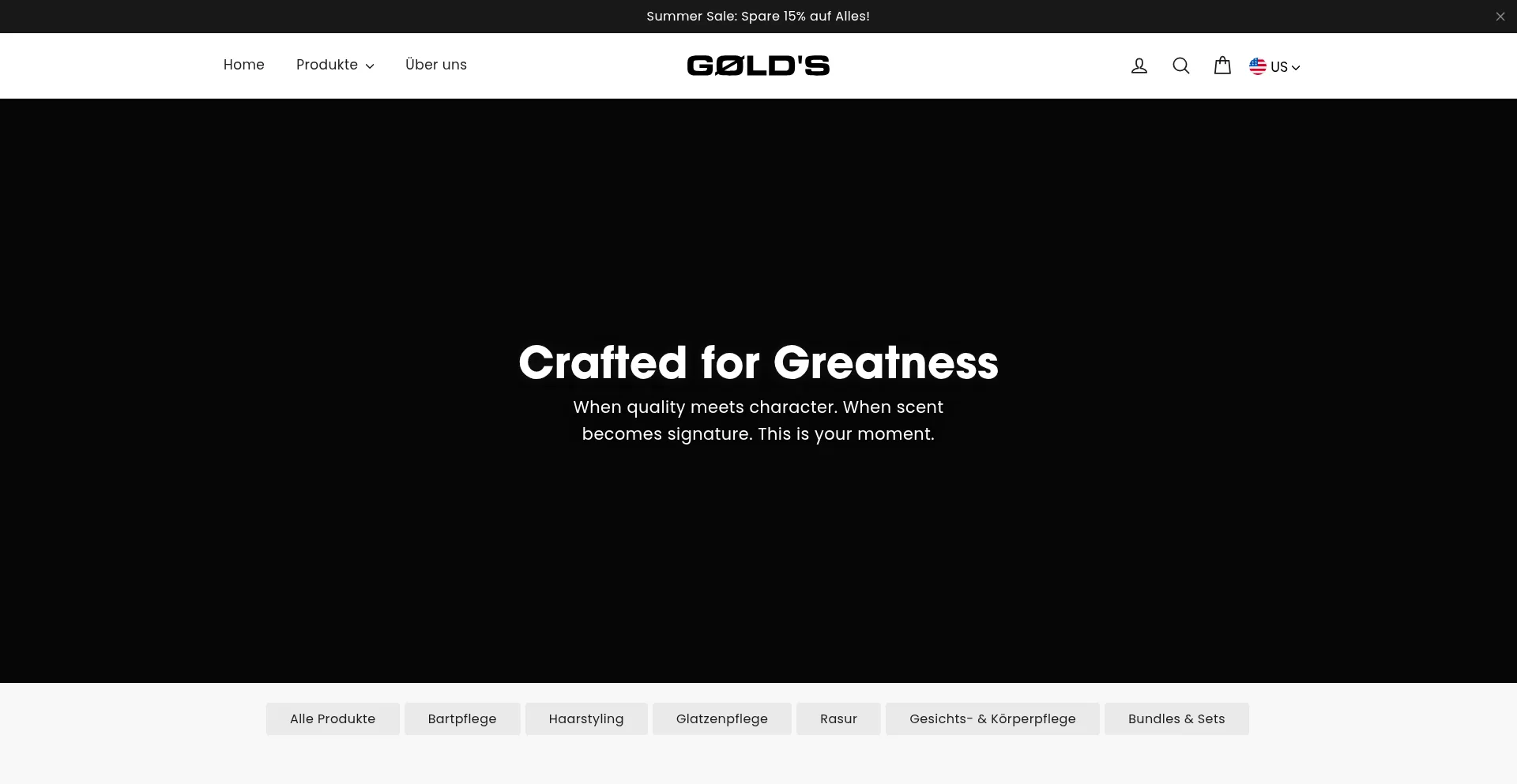 Website screenshot of Goelds.com