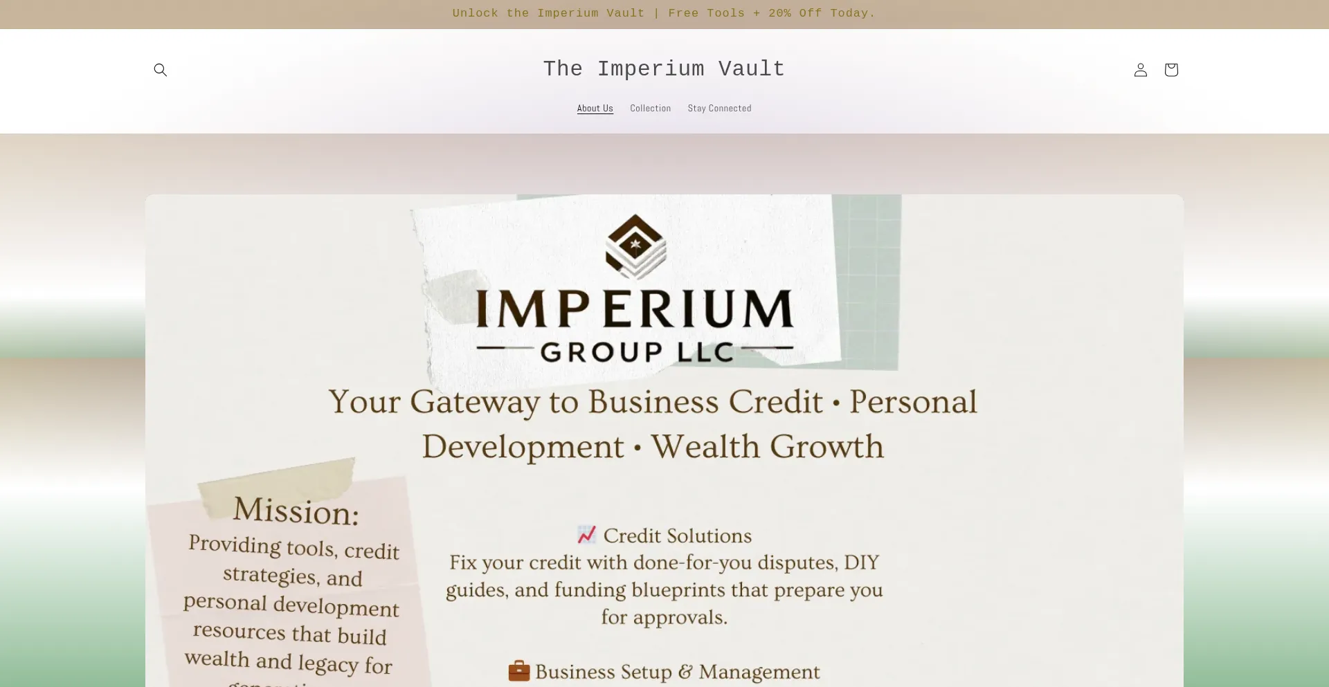 Website screenshot of Goimperiumgroup.com