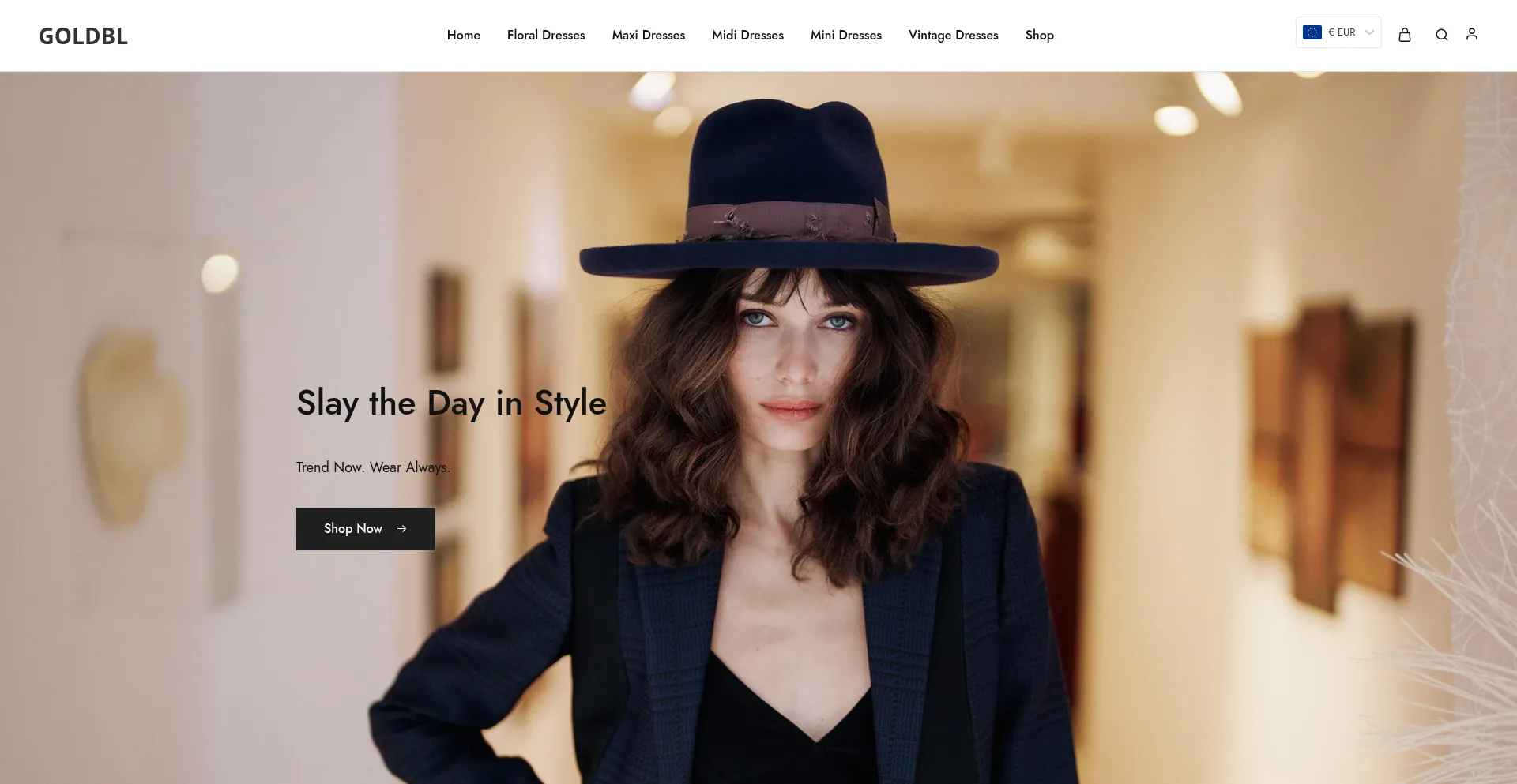 Website screenshot of Goldbl.com