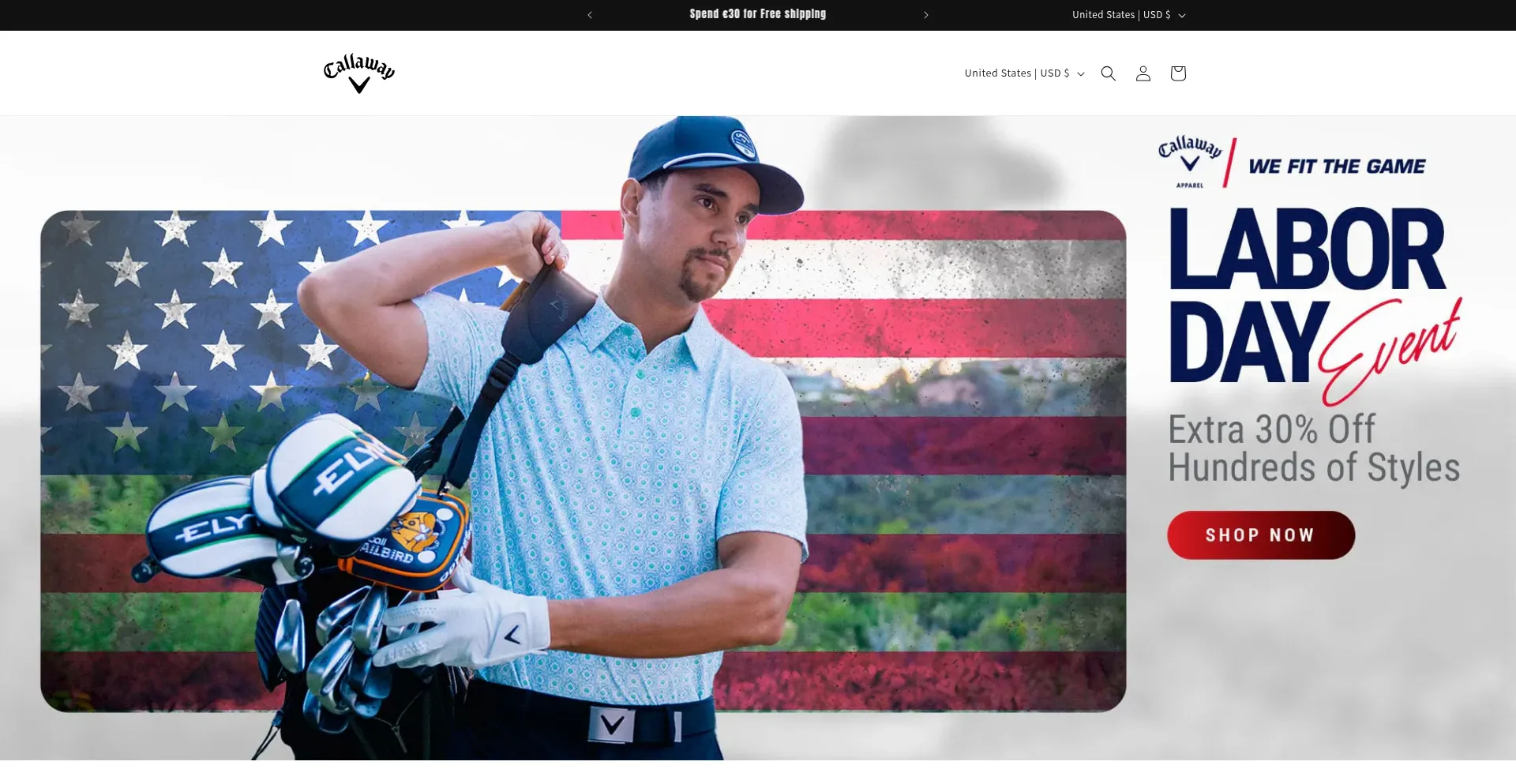 Website screenshot of Golfnewballs.com