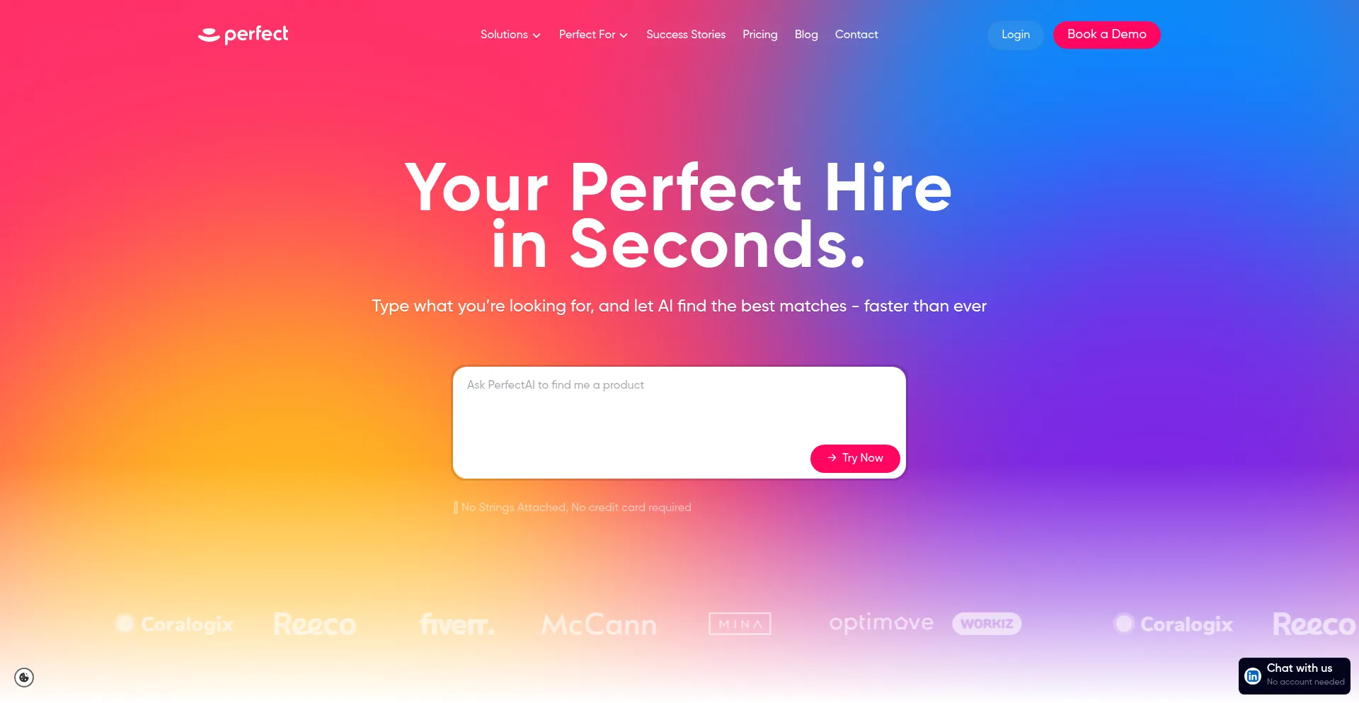 Website screenshot of Goperfect.com