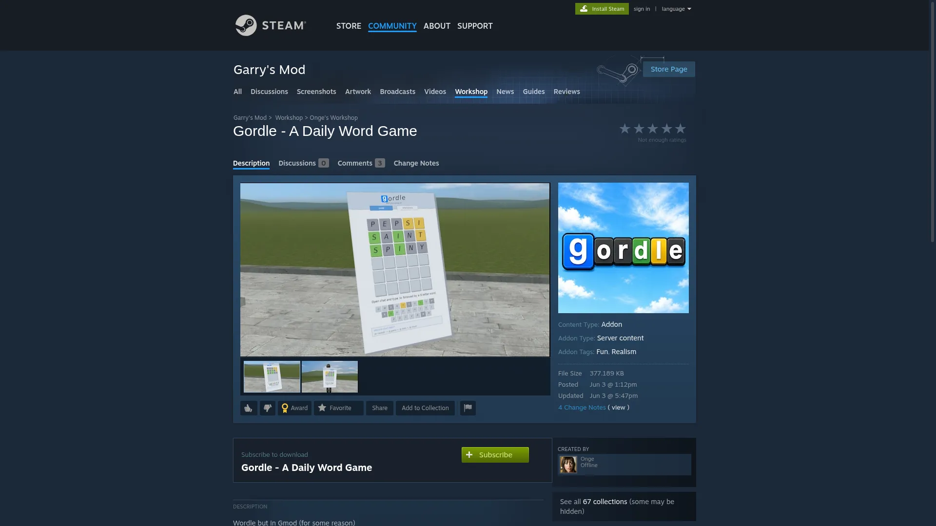 Gordle.onge.org