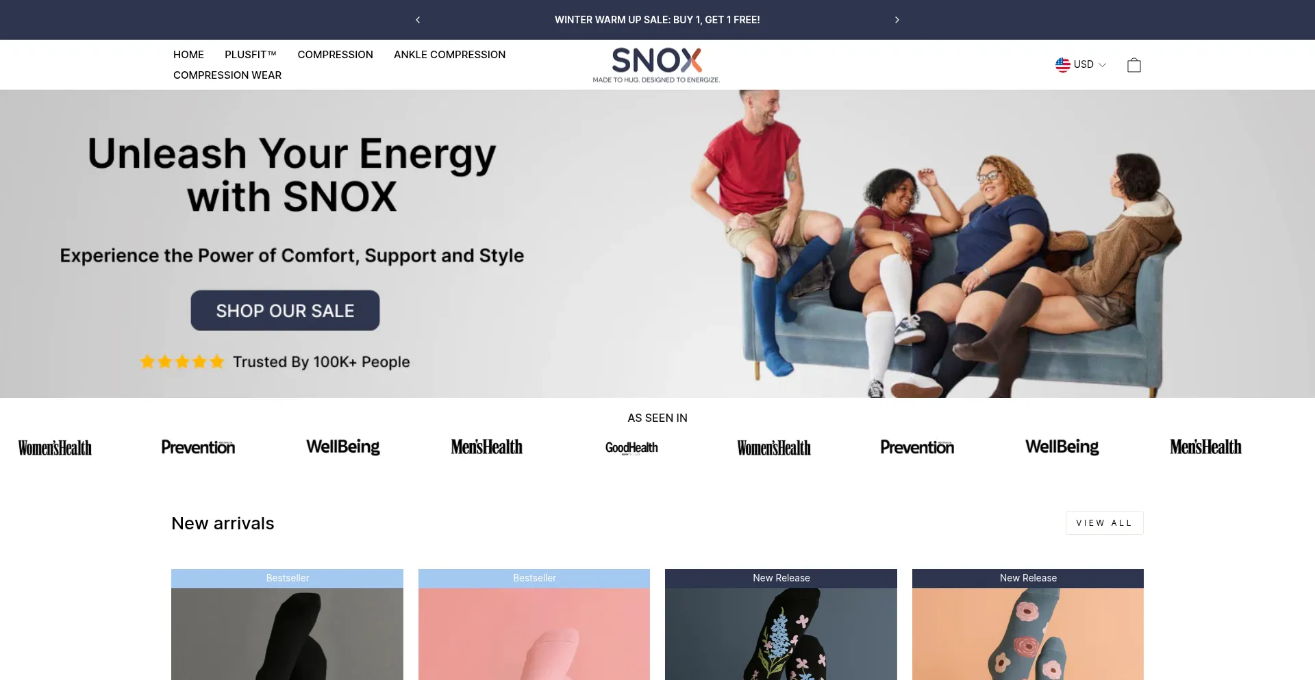 Website screenshot of Gosnox.com