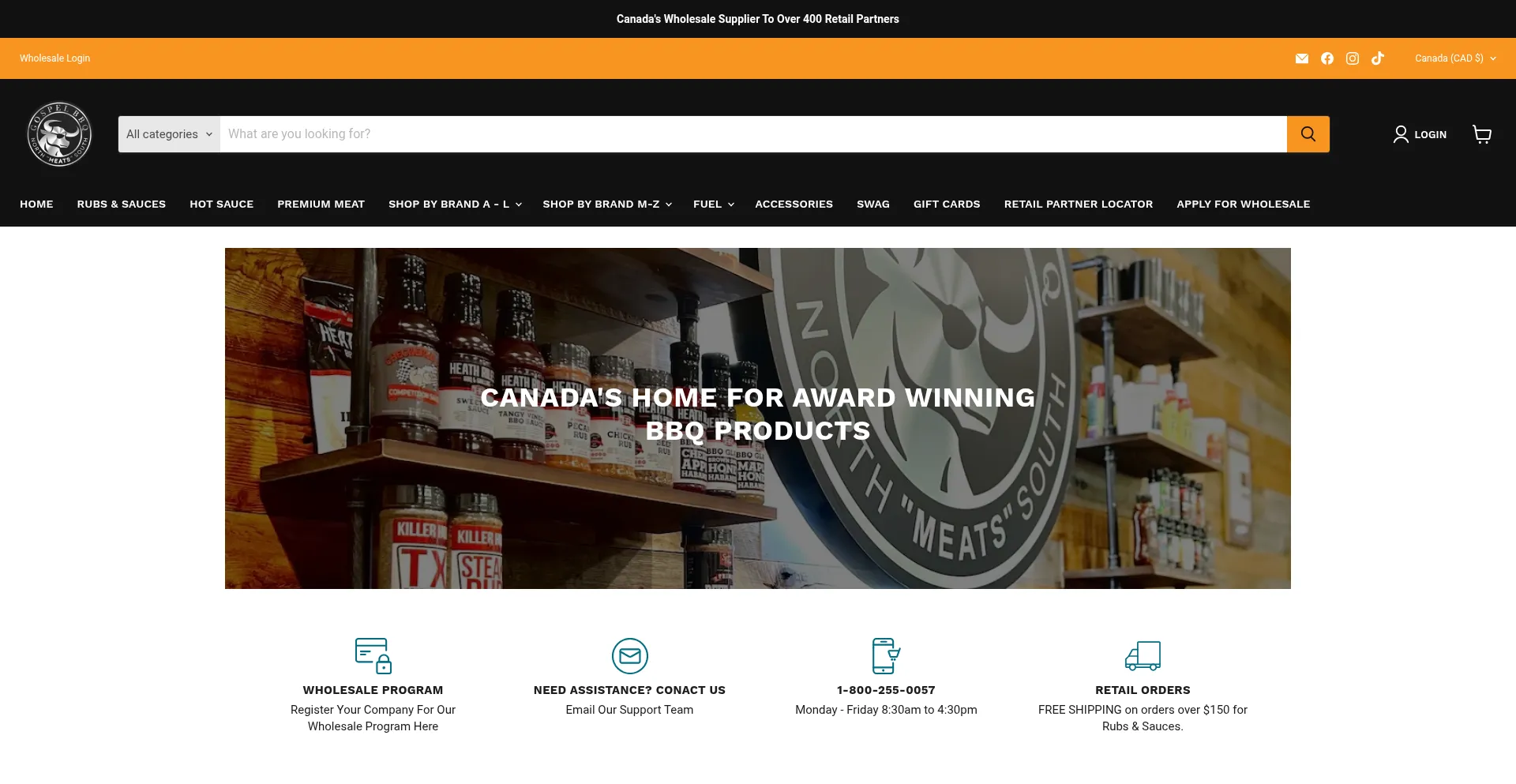 Website screenshot of Gospelbbq.com
