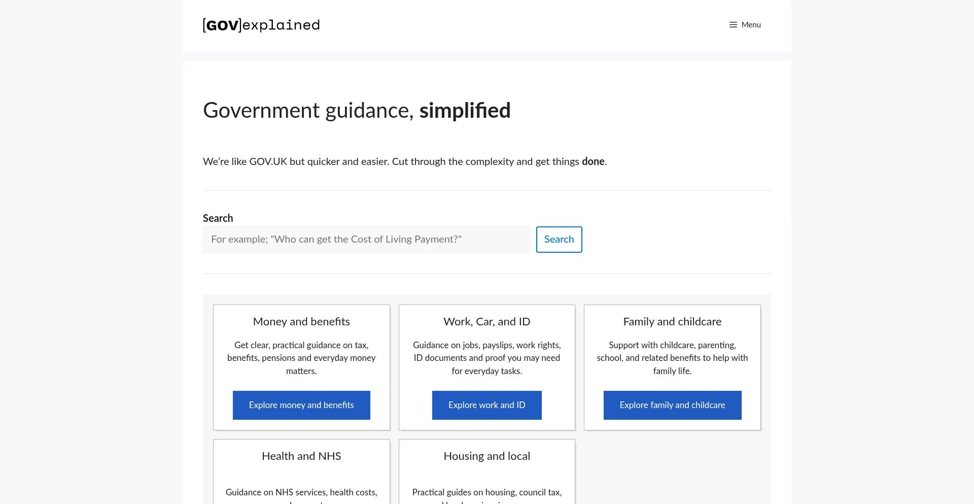 Govexplained.co.uk