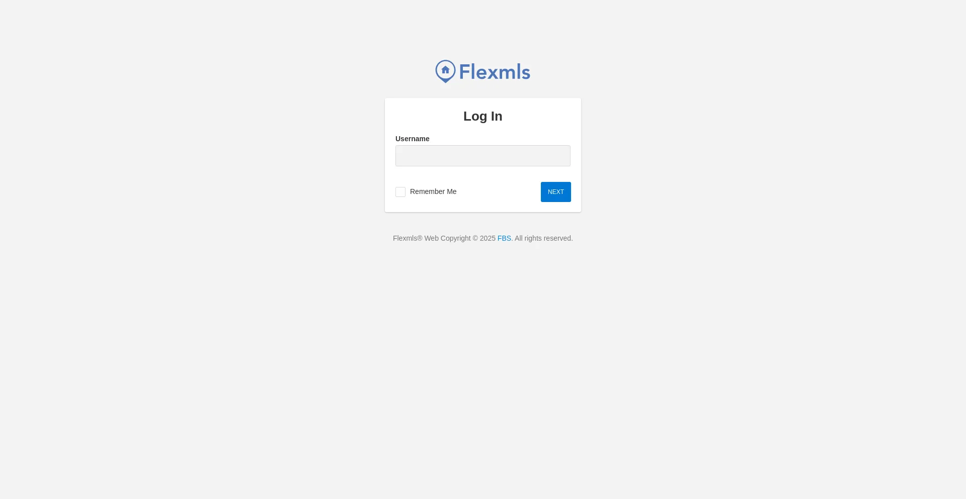 Website screenshot of Gps.flexmls.com