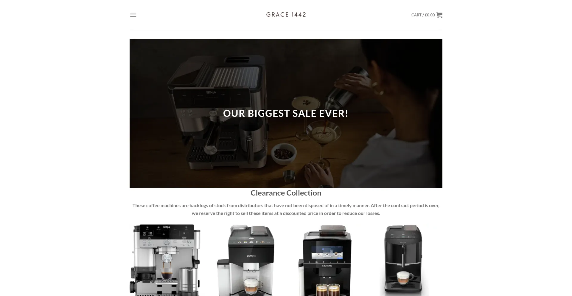 Website screenshot of Grace1442.com