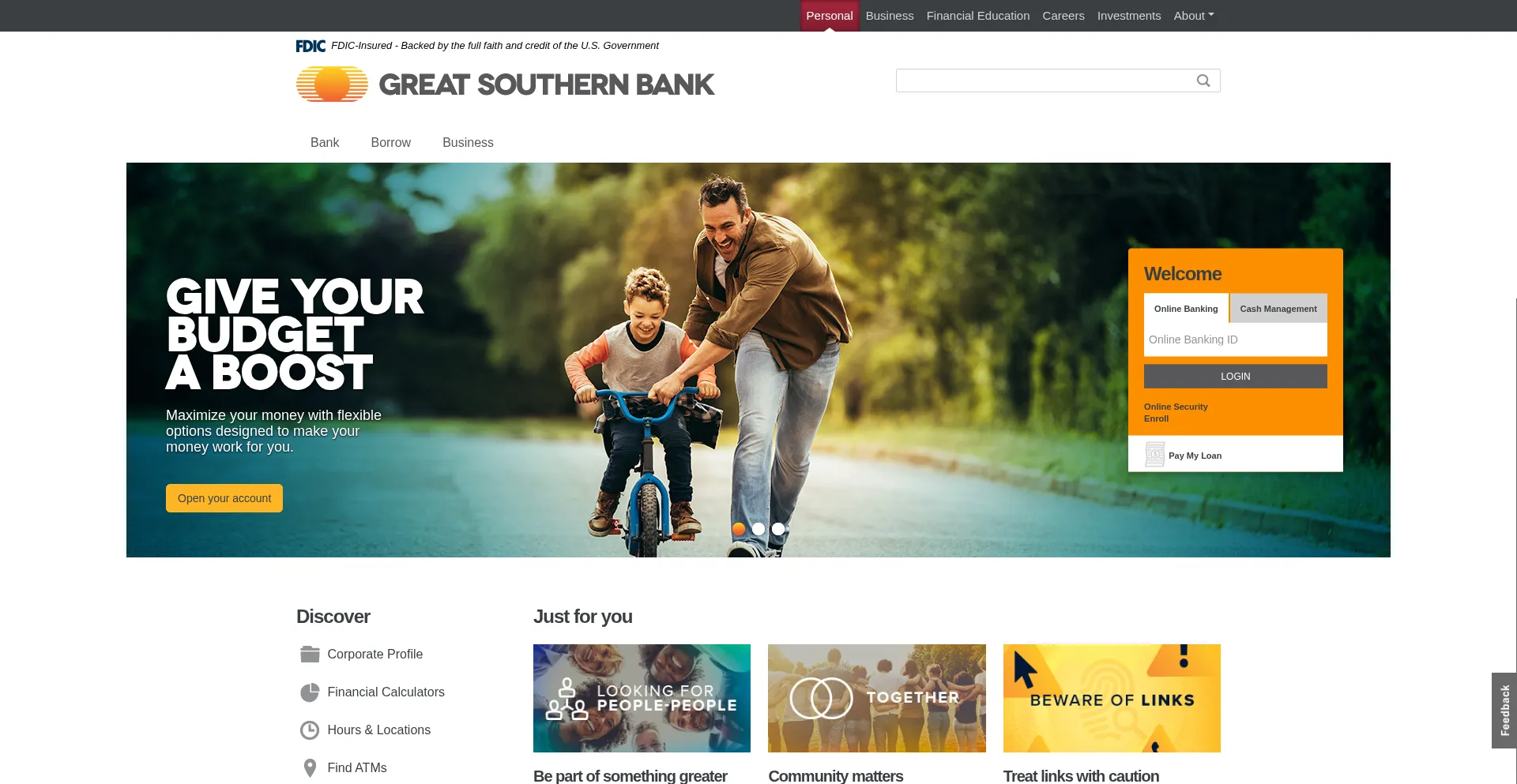 Greatsouthernbank.com