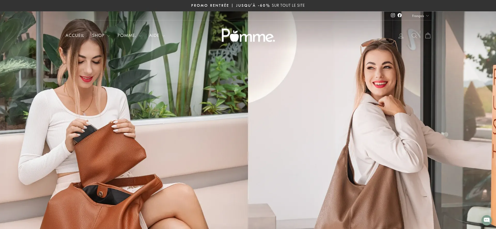 Website screenshot of Greenpomme.fr