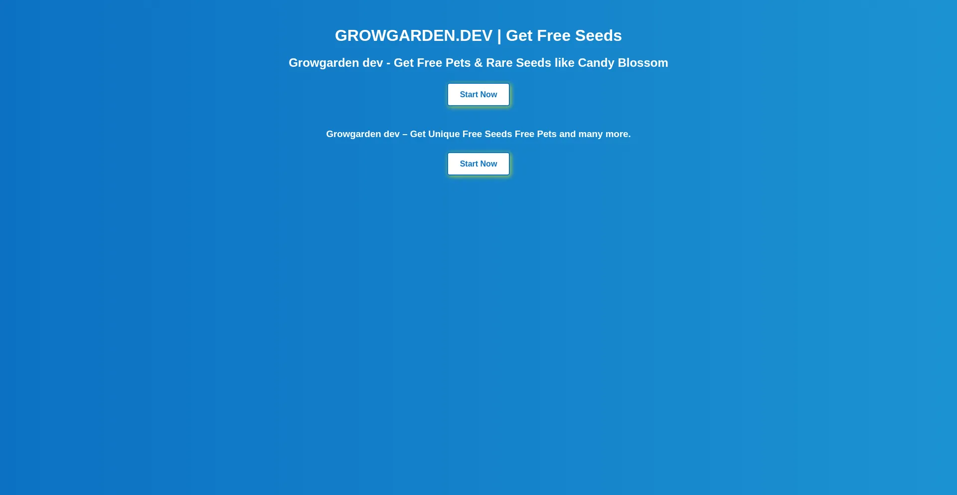 Website screenshot of Growgarden.lol
