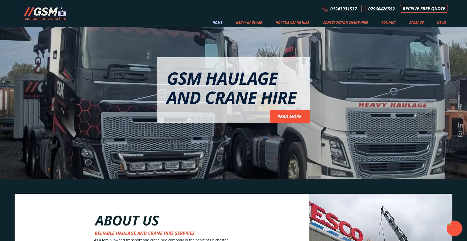 Gsmhaulageandcranehire.co.uk