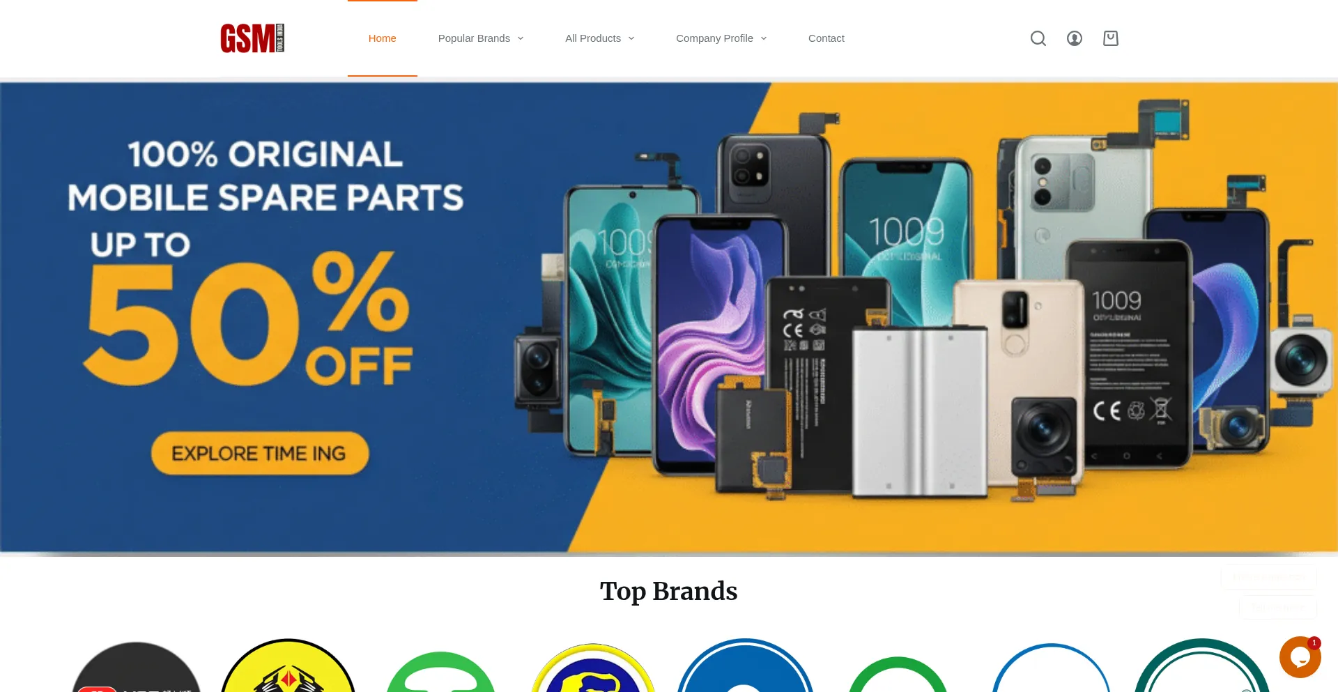 Website screenshot of Gsmtoolsindia.com