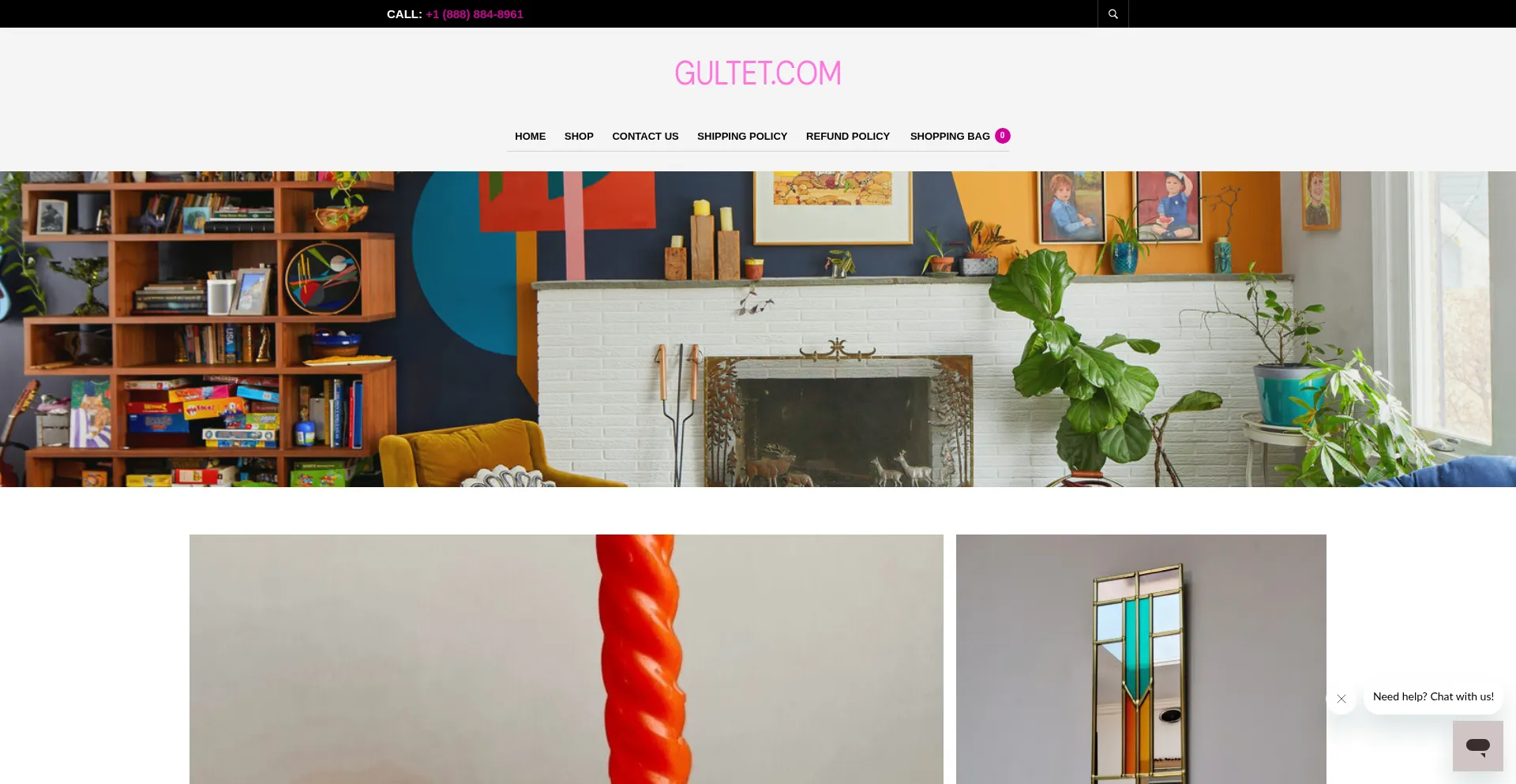Website screenshot of Gultet.com