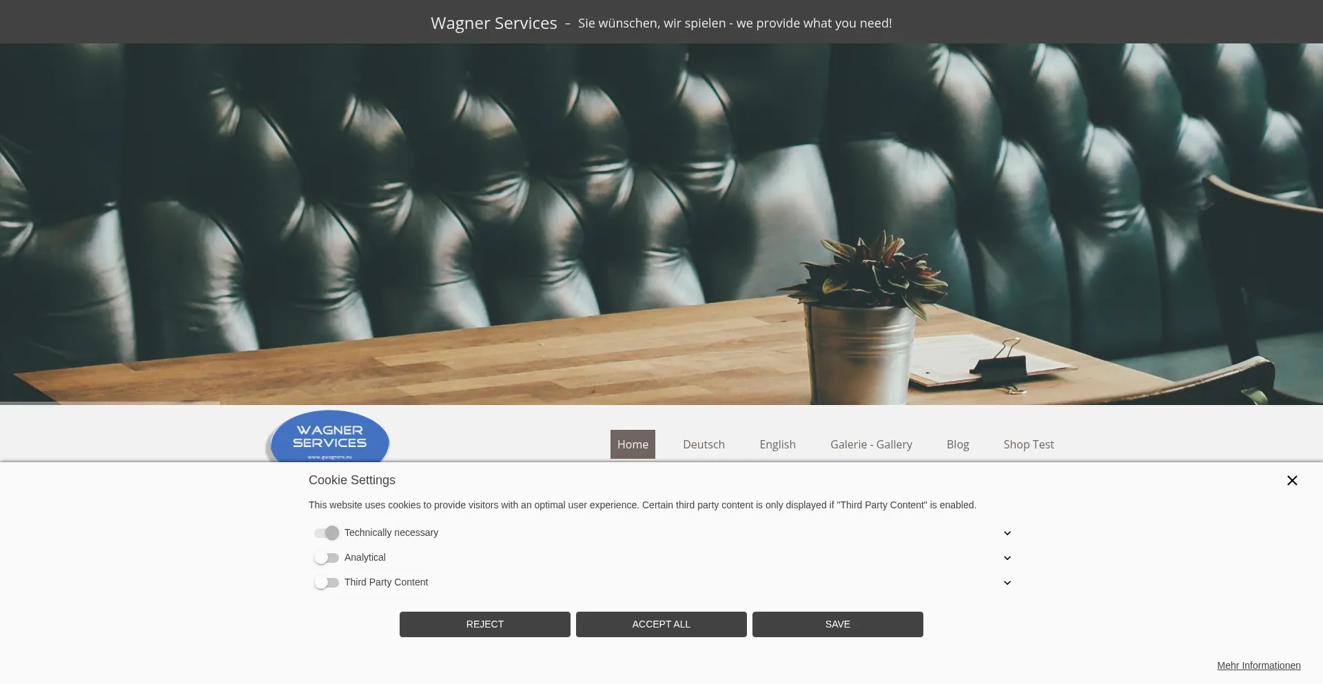 Website screenshot of Gwagnerx.eu