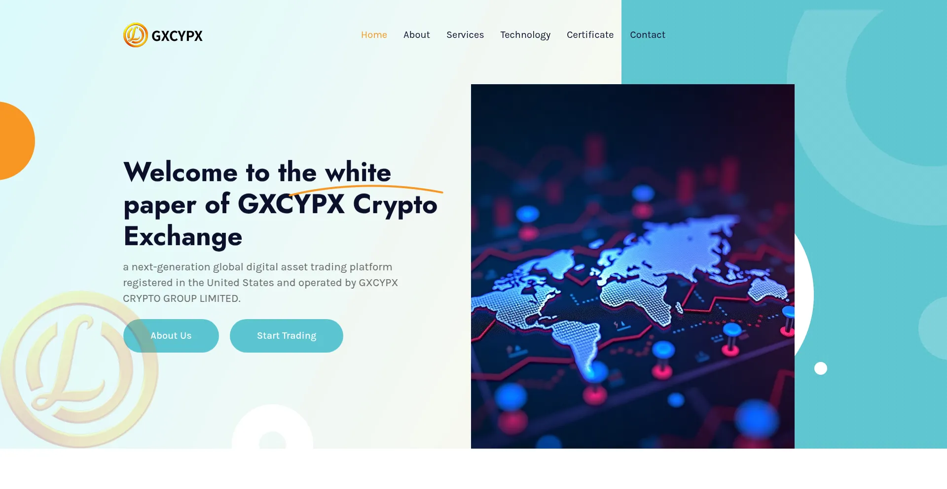 Website screenshot of Gxcypx.com