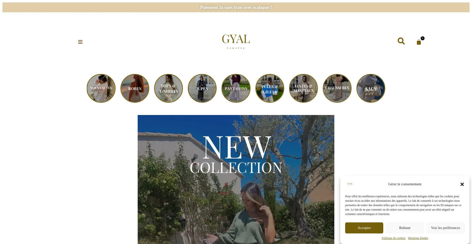 Website screenshot of Gyal-jewelry.com