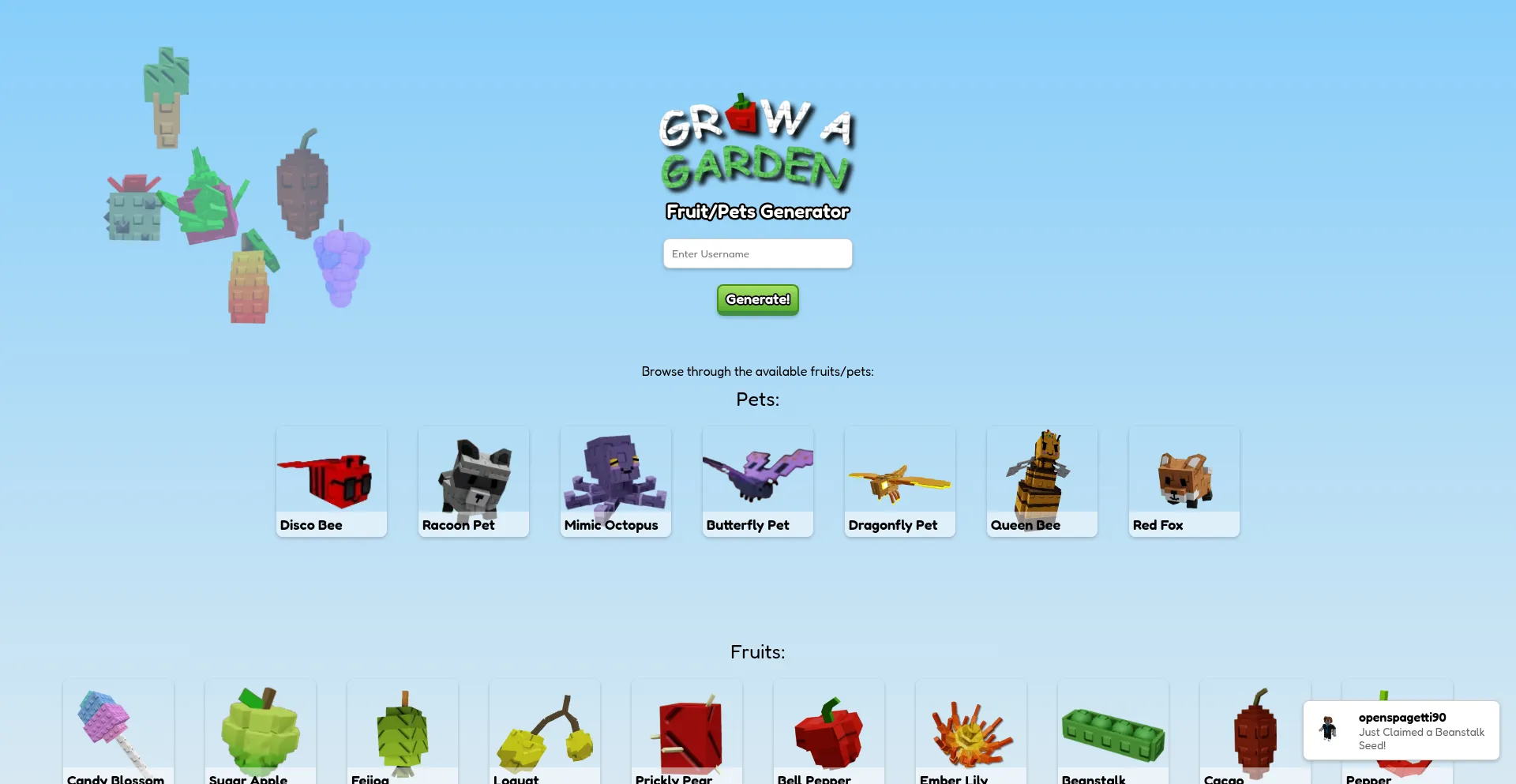 Website screenshot of H2r.site