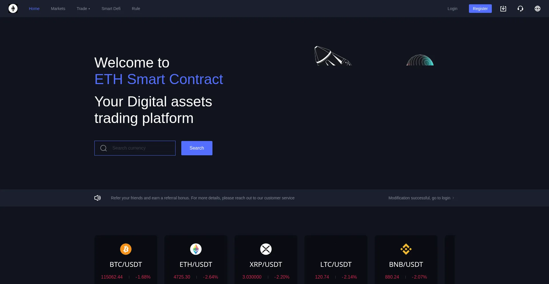 Website screenshot of H5.eth-sc.vip