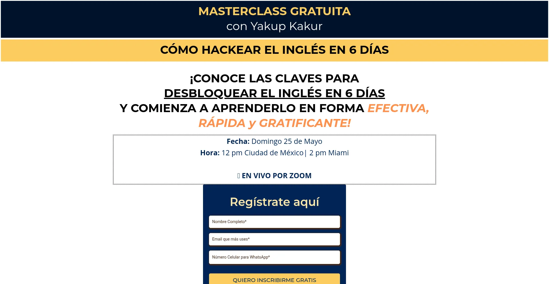 Website screenshot of Hackeaelinglesen6dias.com