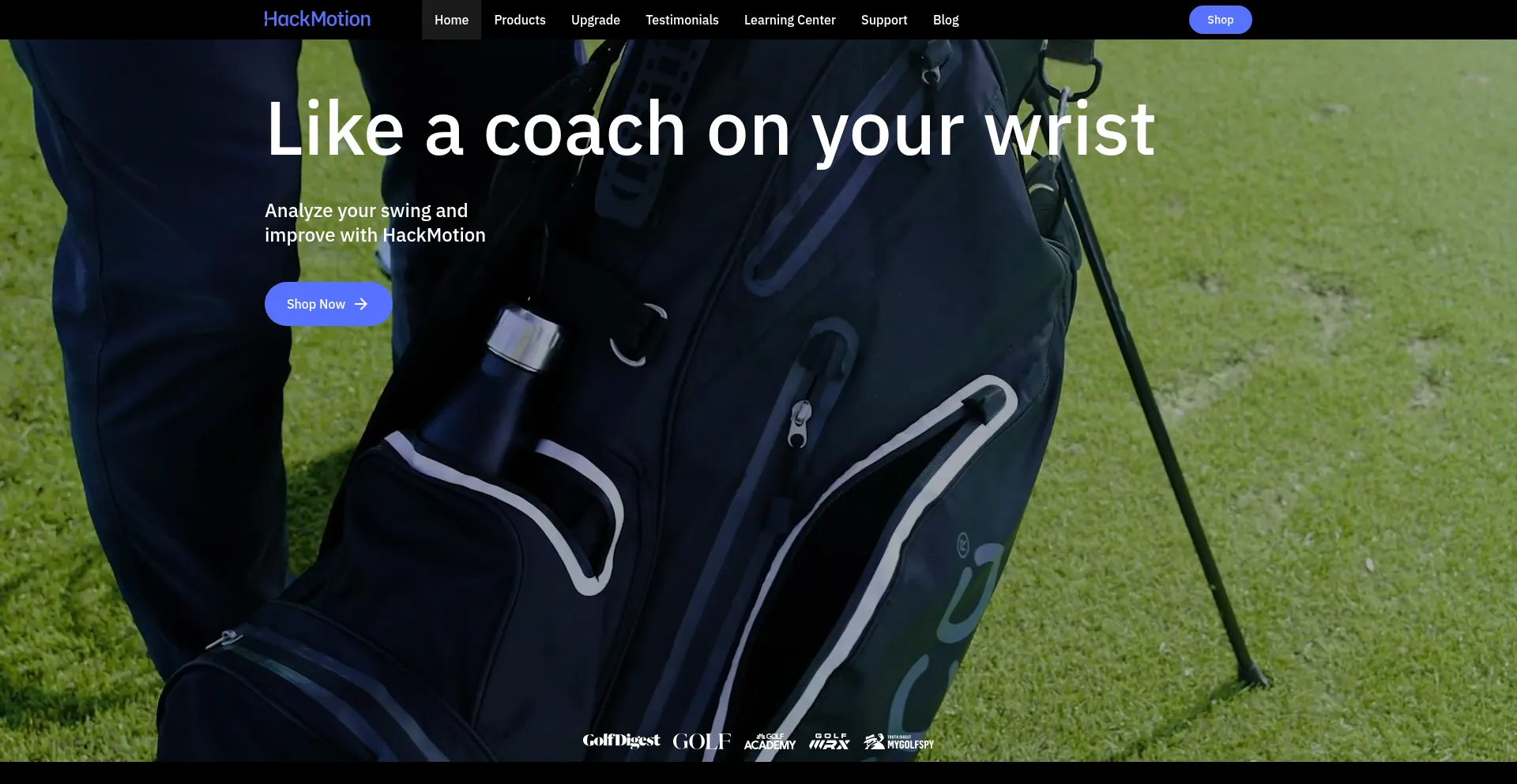 Website screenshot of Hackmotion.com