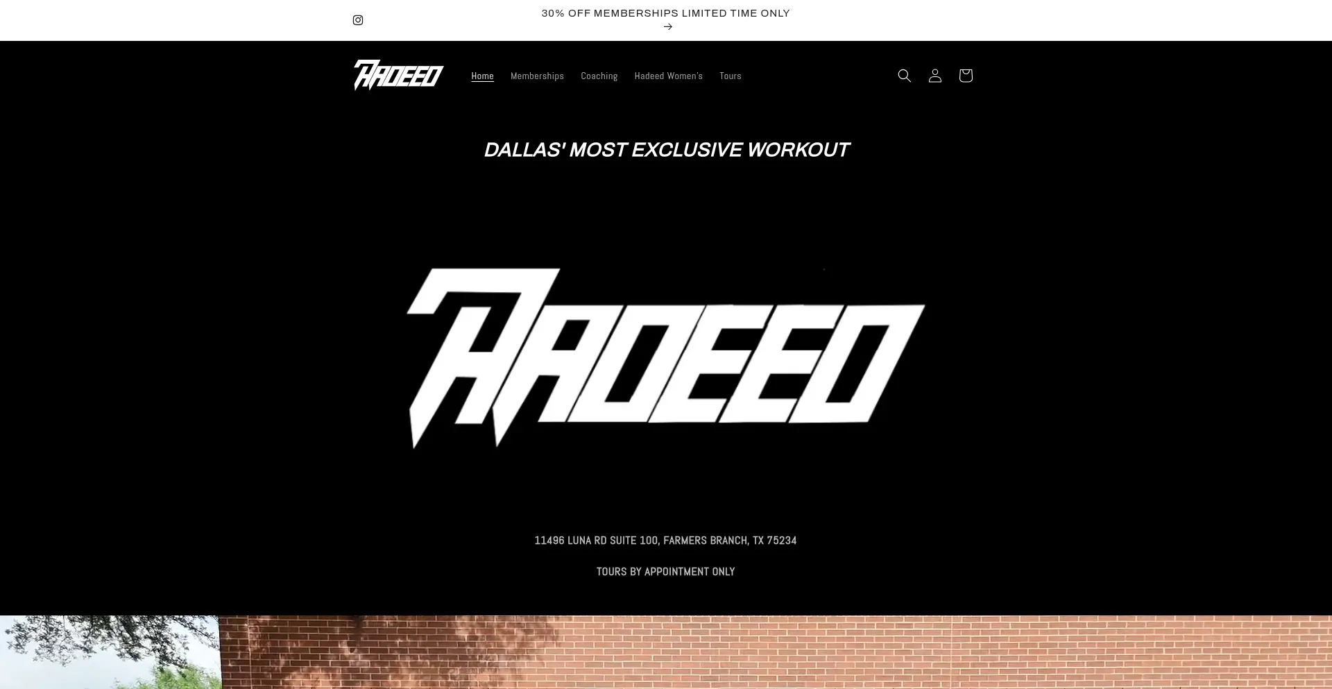 Website screenshot of Hadeedofficial.com
