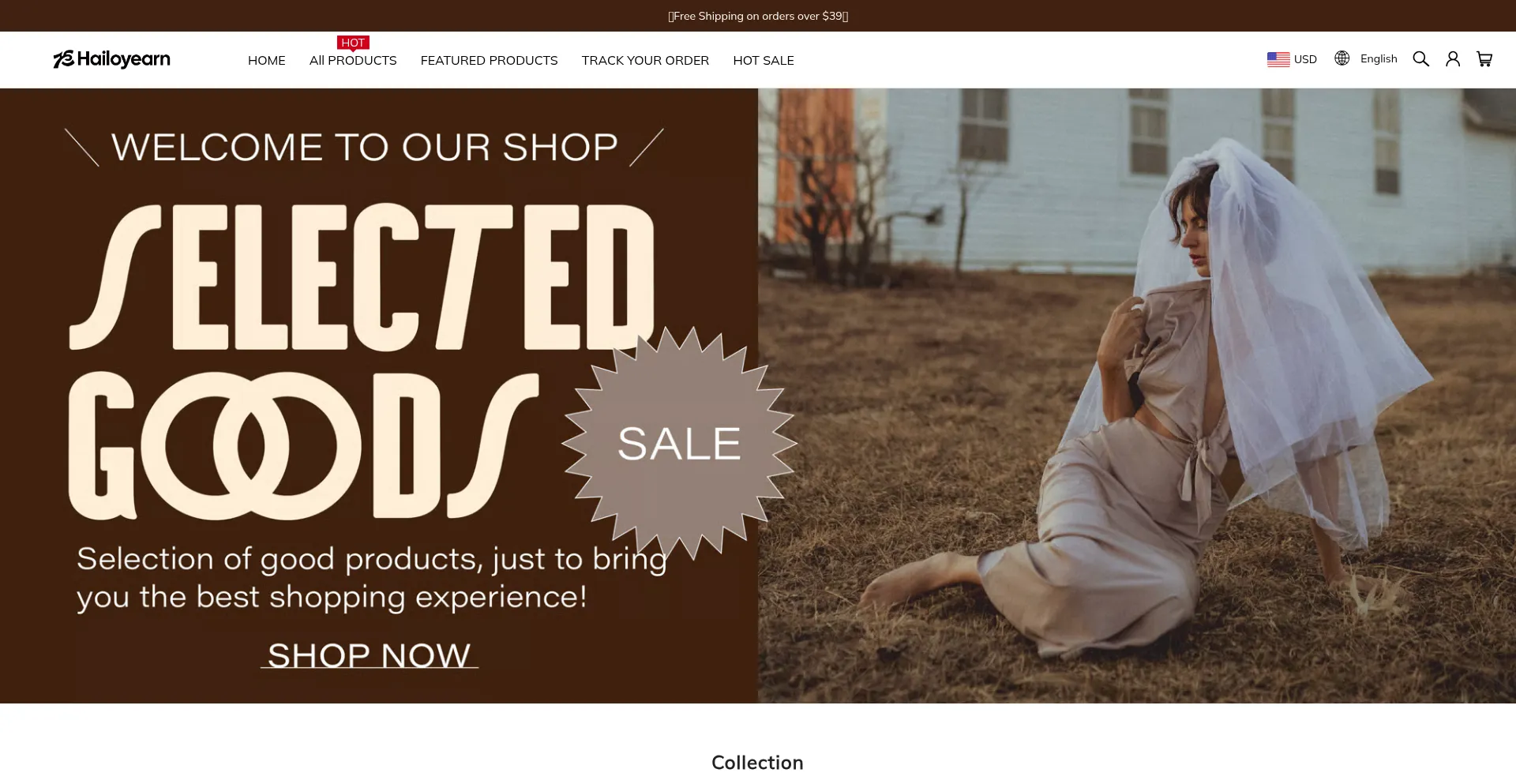 Website screenshot of Hailoyearn.com