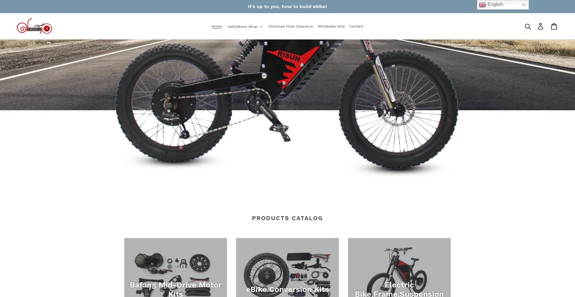 Website screenshot of Hallomotor.com