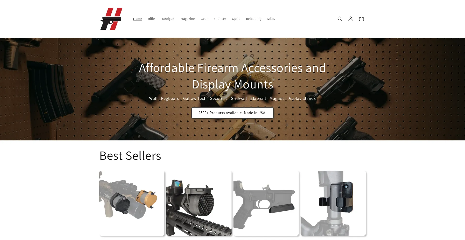 Website screenshot of Hammy3dprints.com