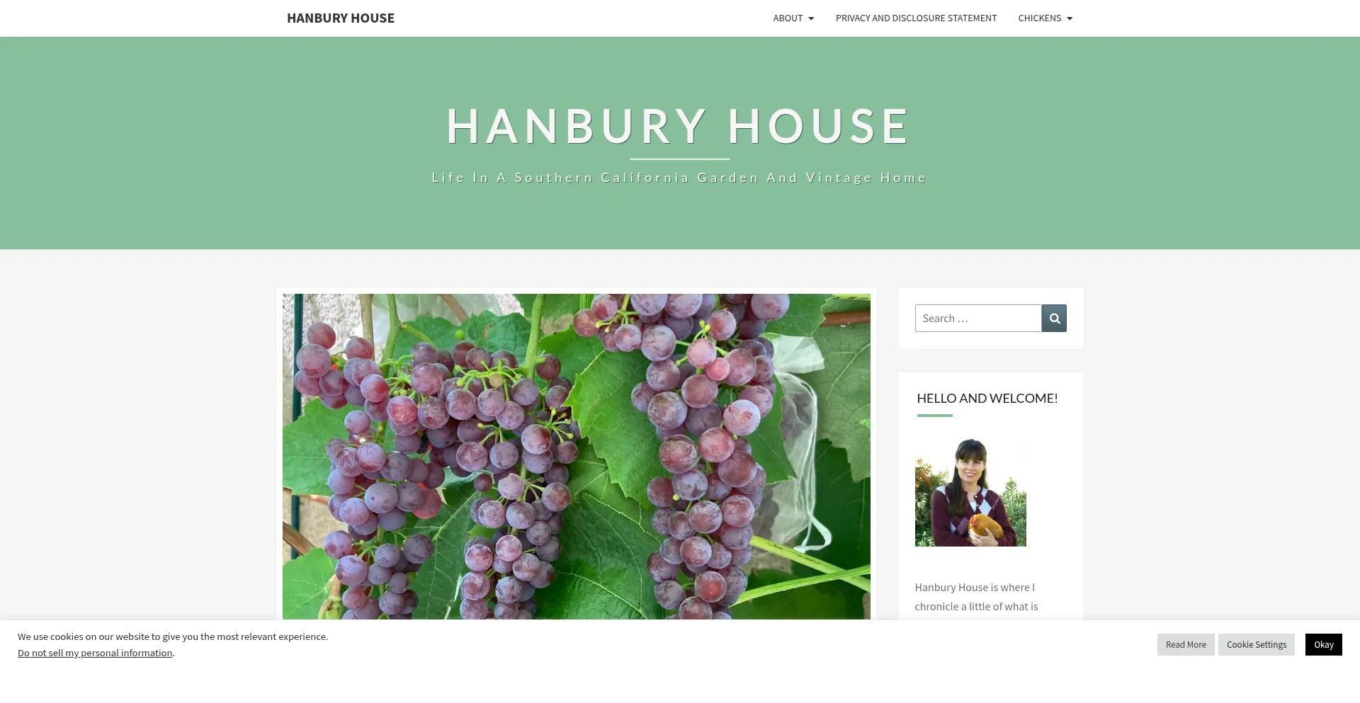 Website screenshot of Hanburyhouse.com