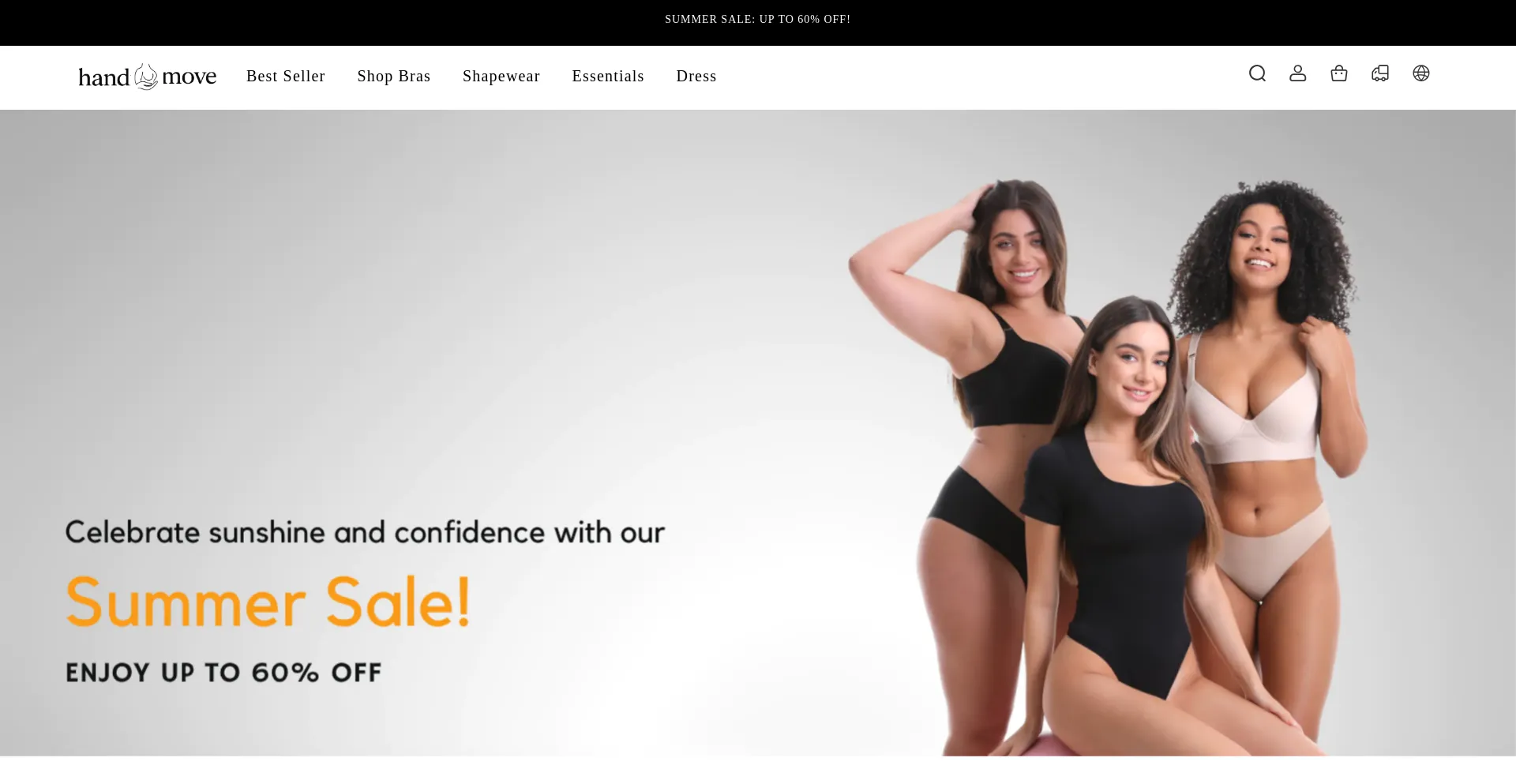 Website screenshot of Handmove.top