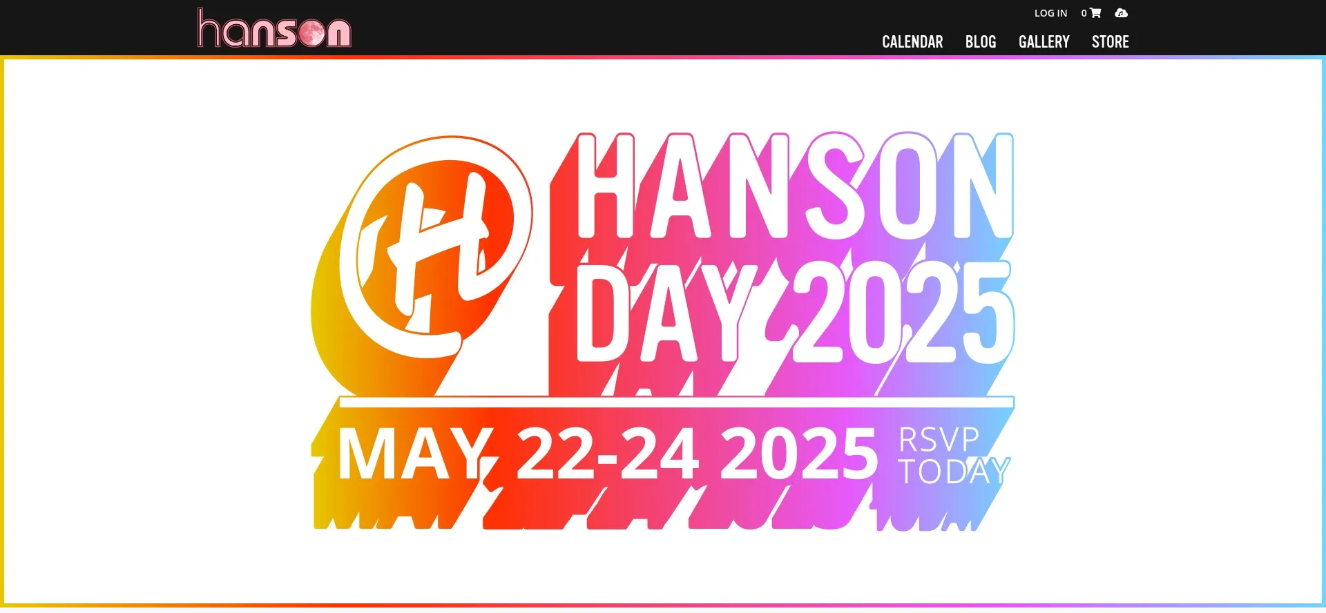 Website screenshot of Hanson.net