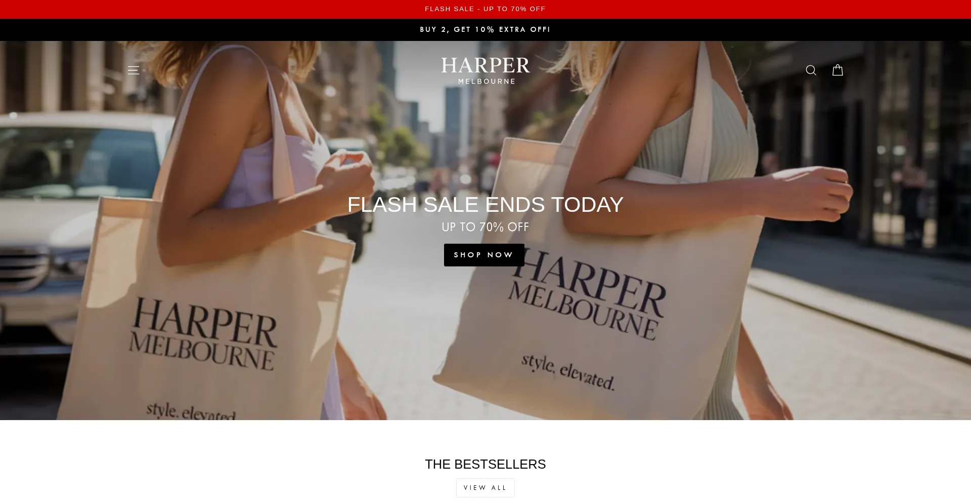 Website screenshot of Harper-melbourne.com