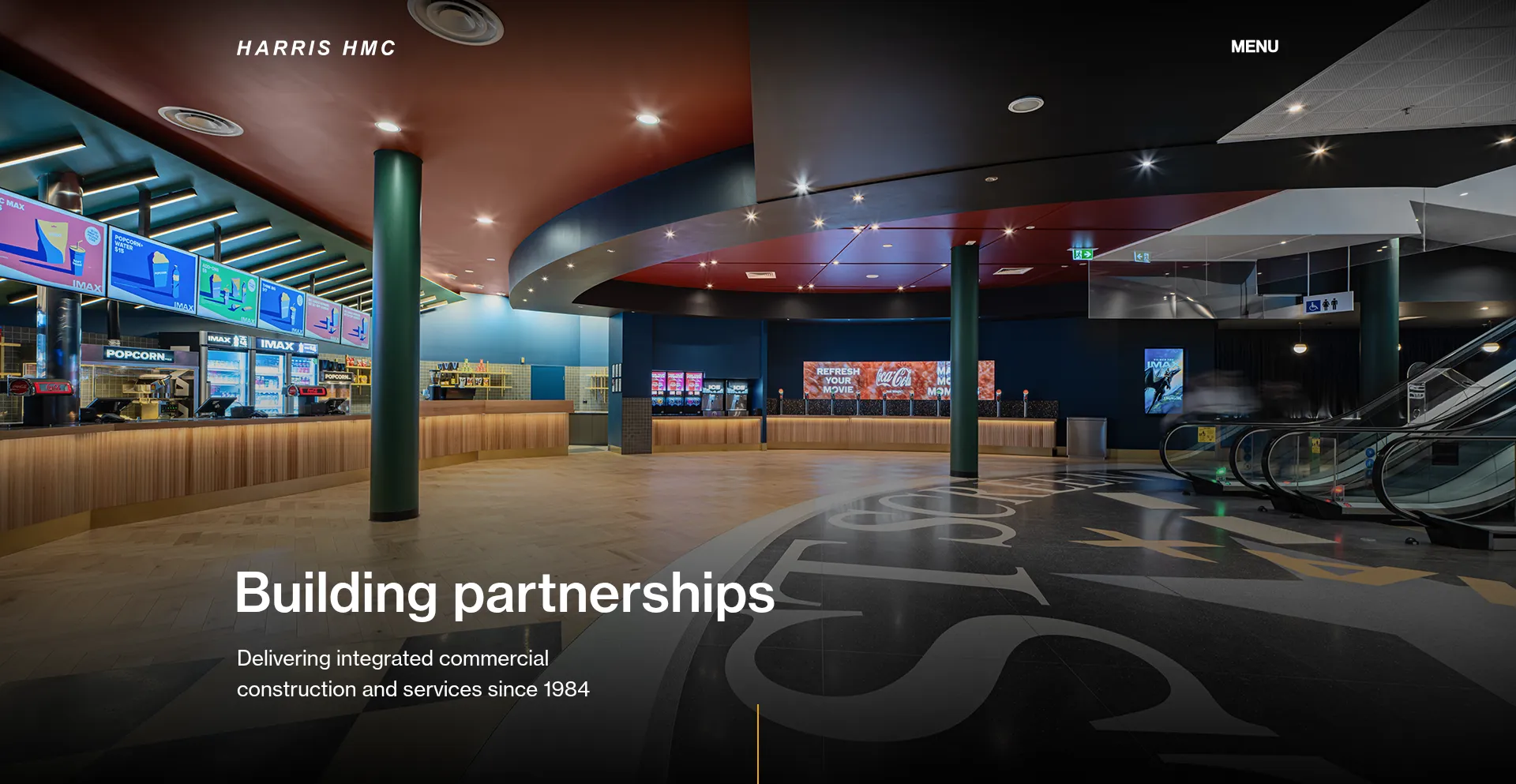 Website screenshot of Harrishmc.com.au