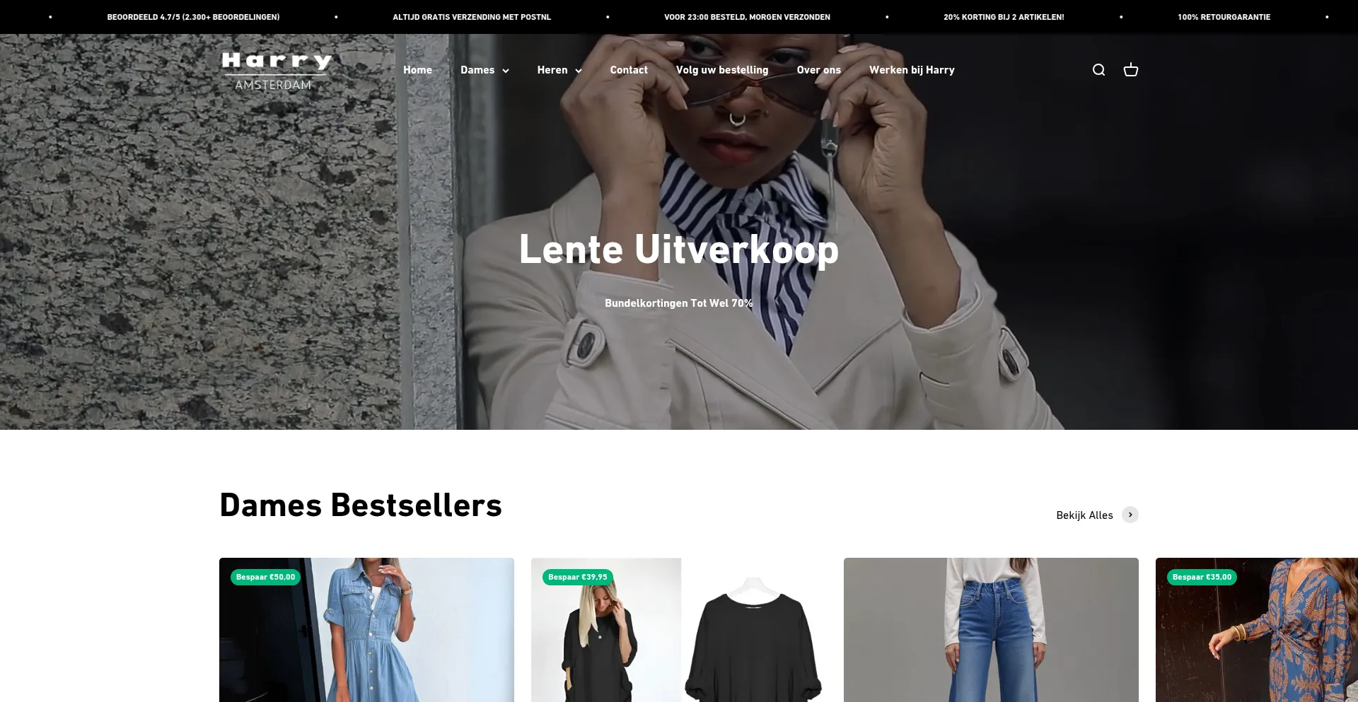 Website screenshot of Harry-amsterdam.com