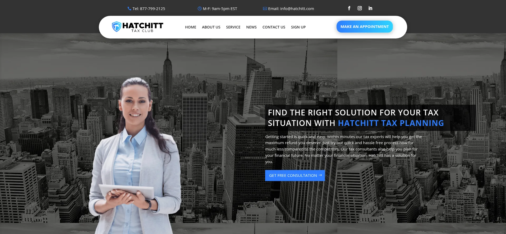 Website screenshot of Hatchitt.com
