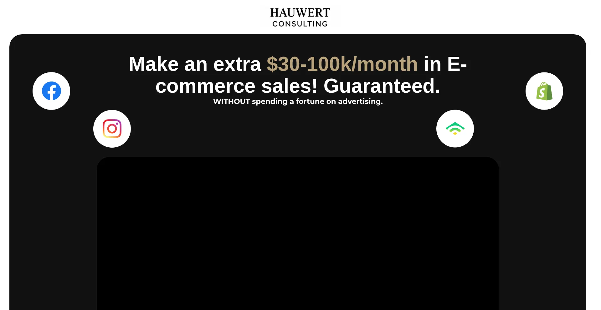 Website screenshot of Hauwertconsulting.com