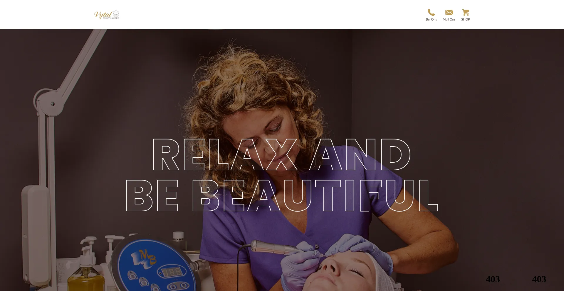 Website screenshot of Hbeautycare.com