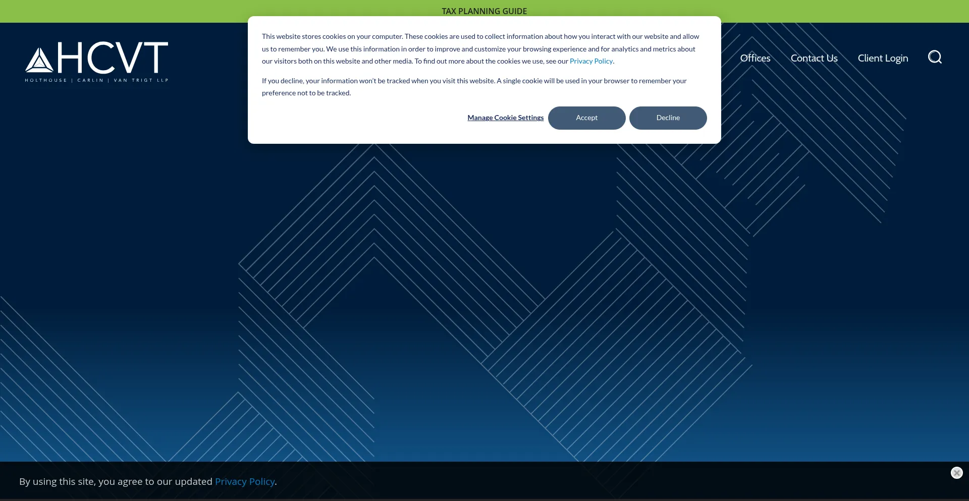 Website screenshot of Hcvt.com