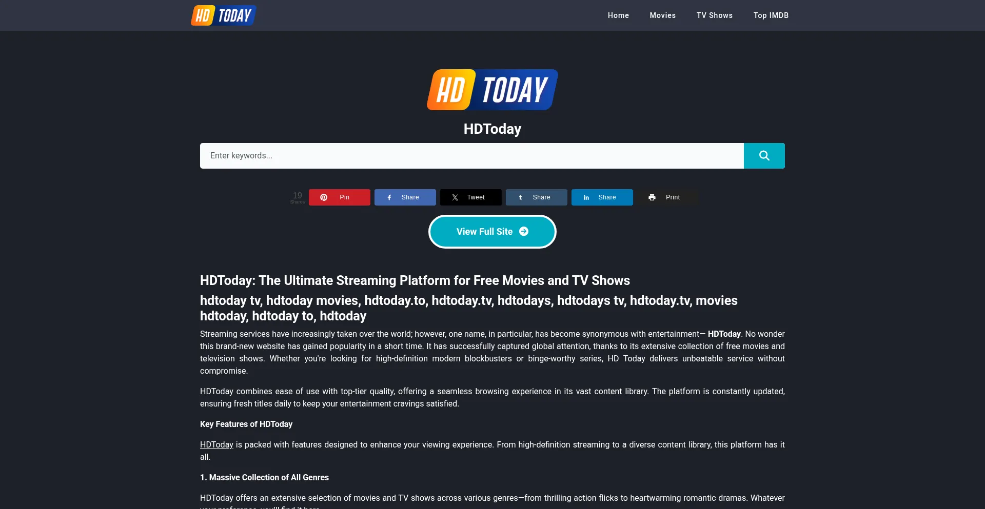 Hdtodaytv.rest