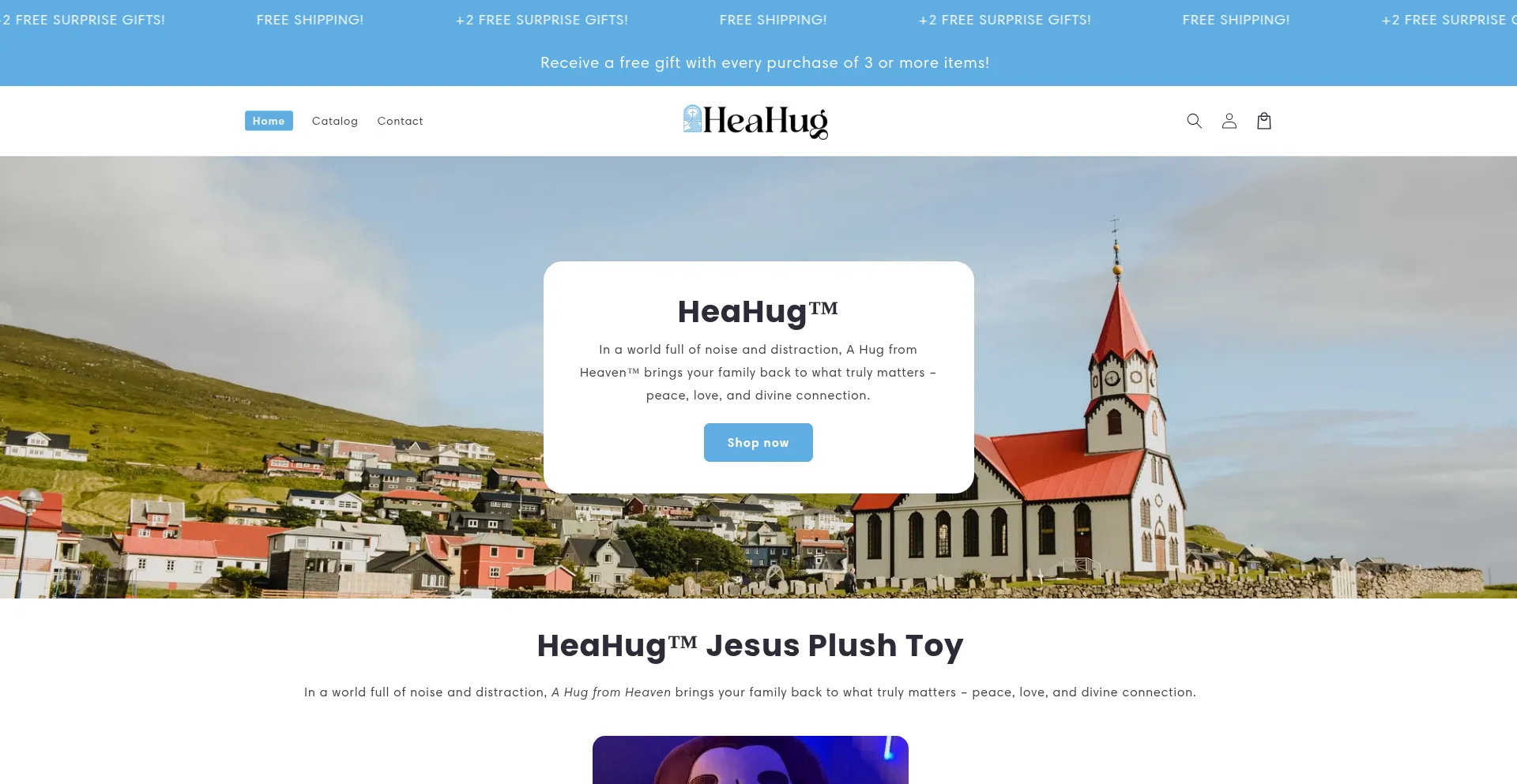 Website screenshot of Heahug.com