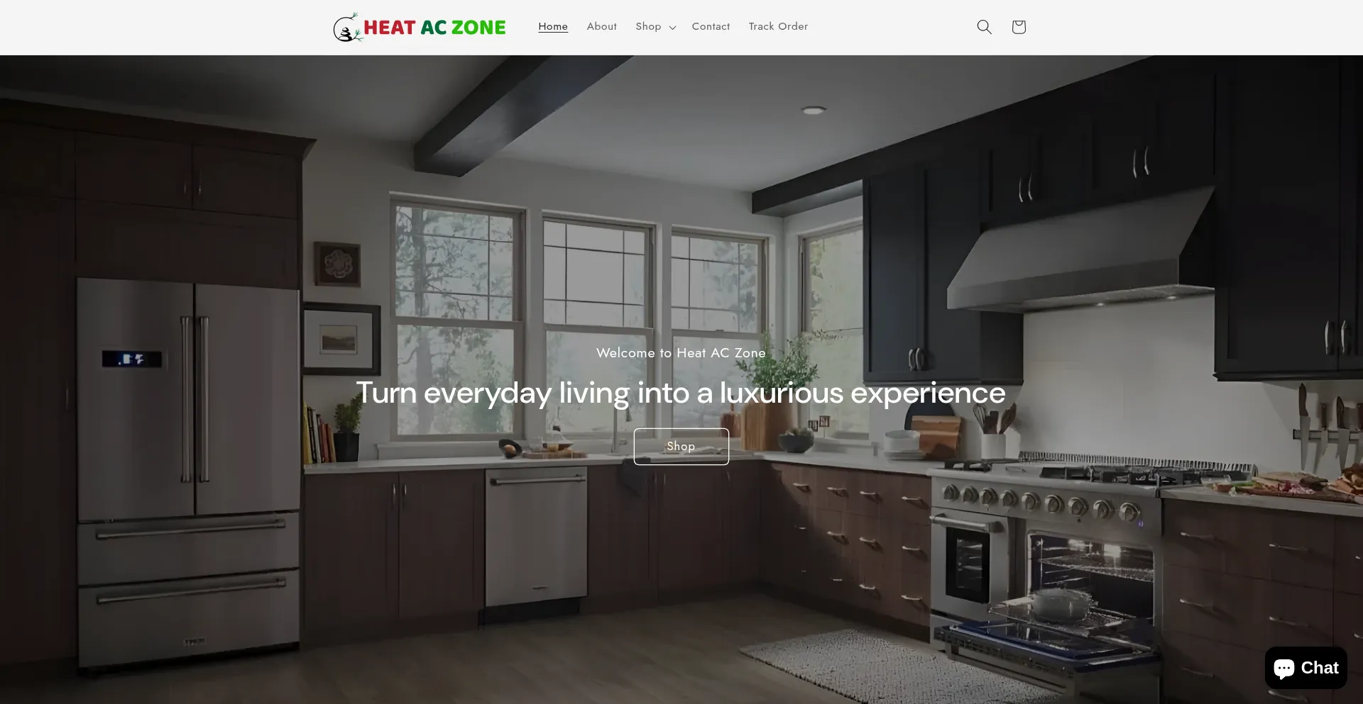 Website screenshot of Heataczone.com