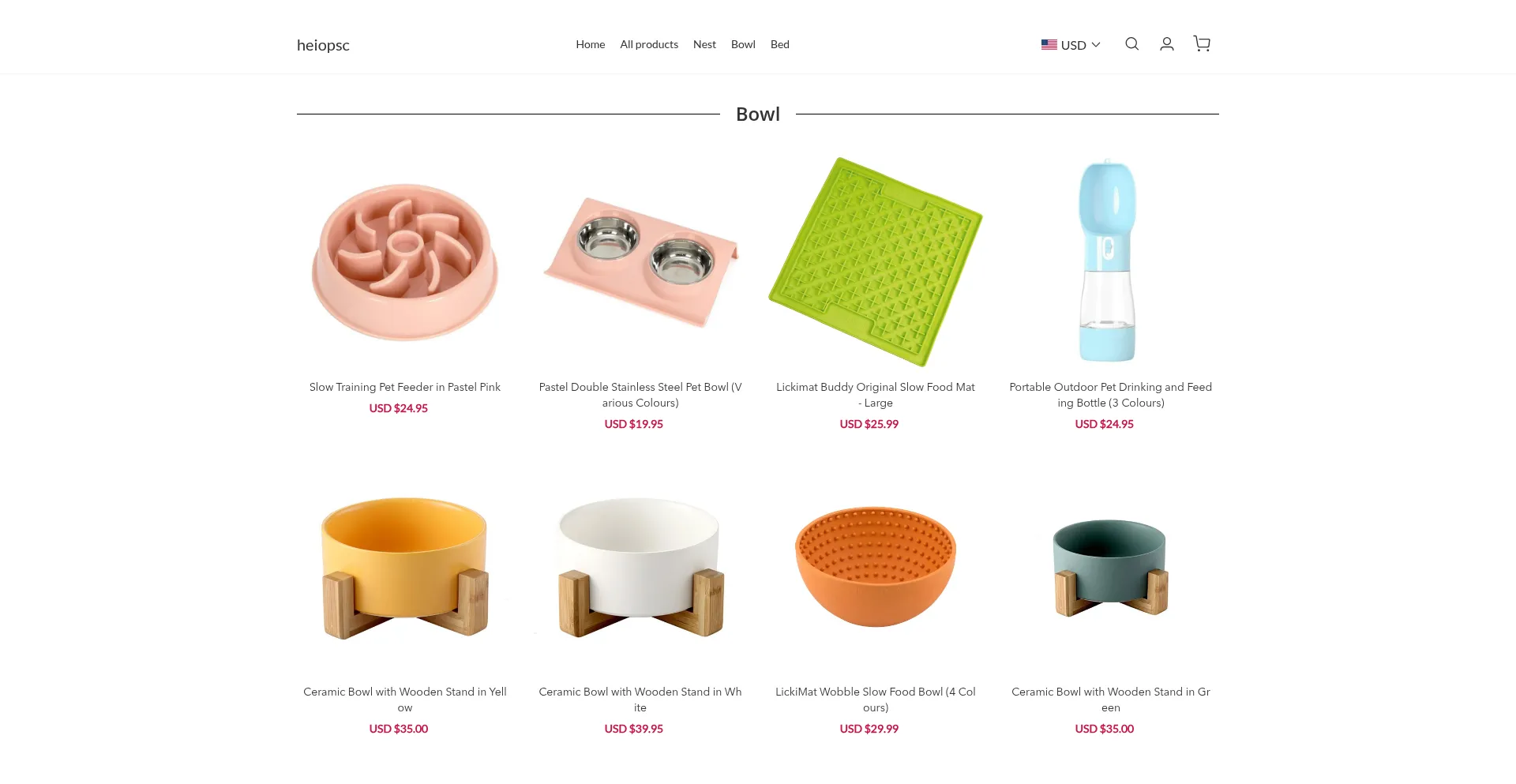 Website screenshot of Heiopsc.com