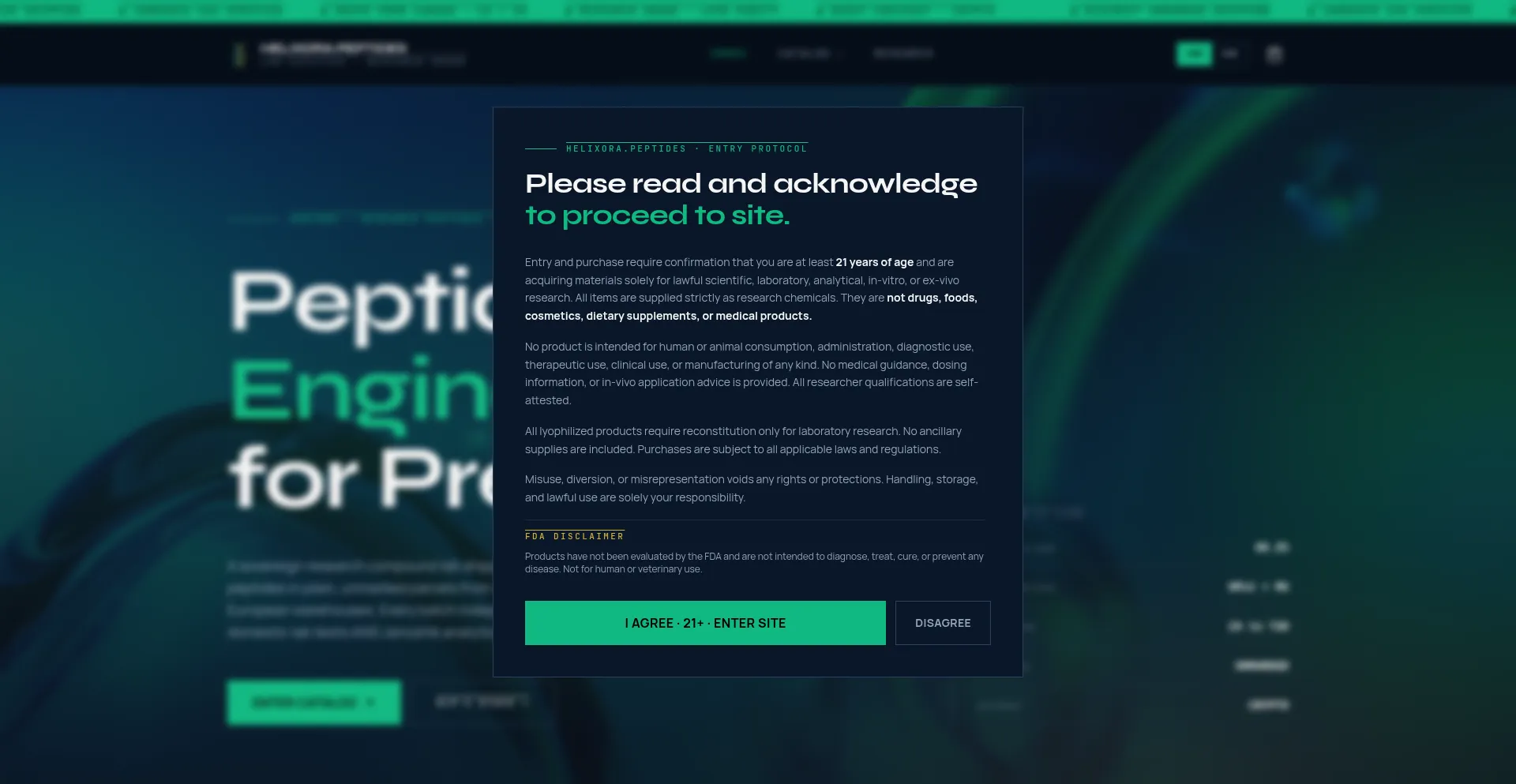 Helixorapeptides.com
