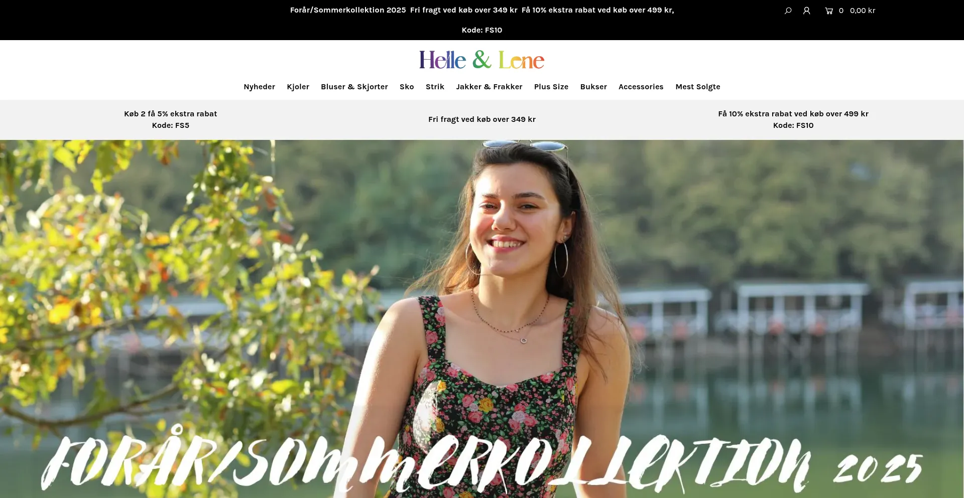 Website screenshot of Helle-lene.com