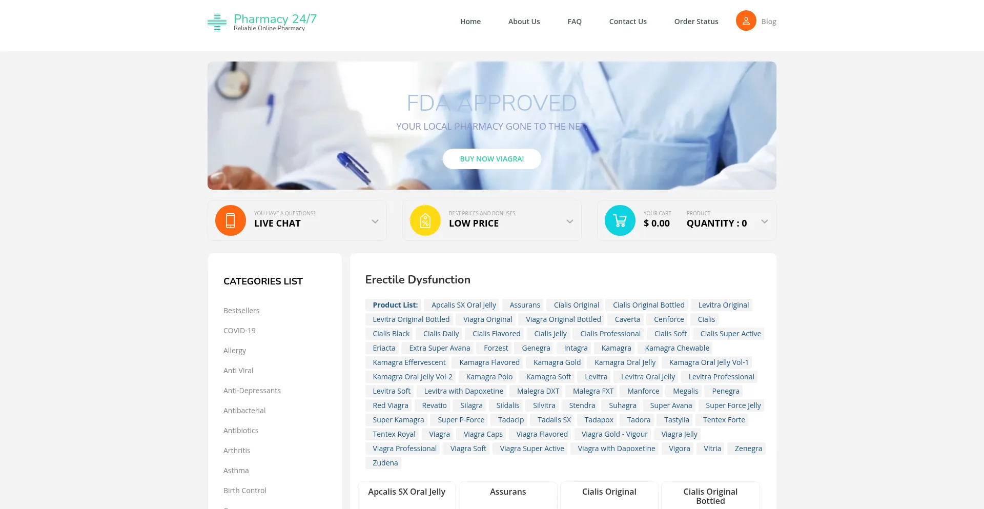 Website screenshot of Help-pharm.com