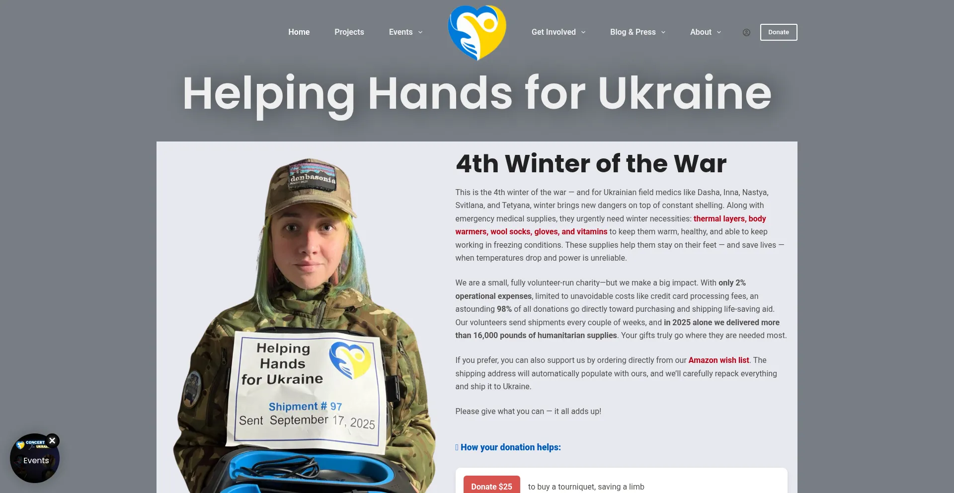 Helpinghandsukraine.org