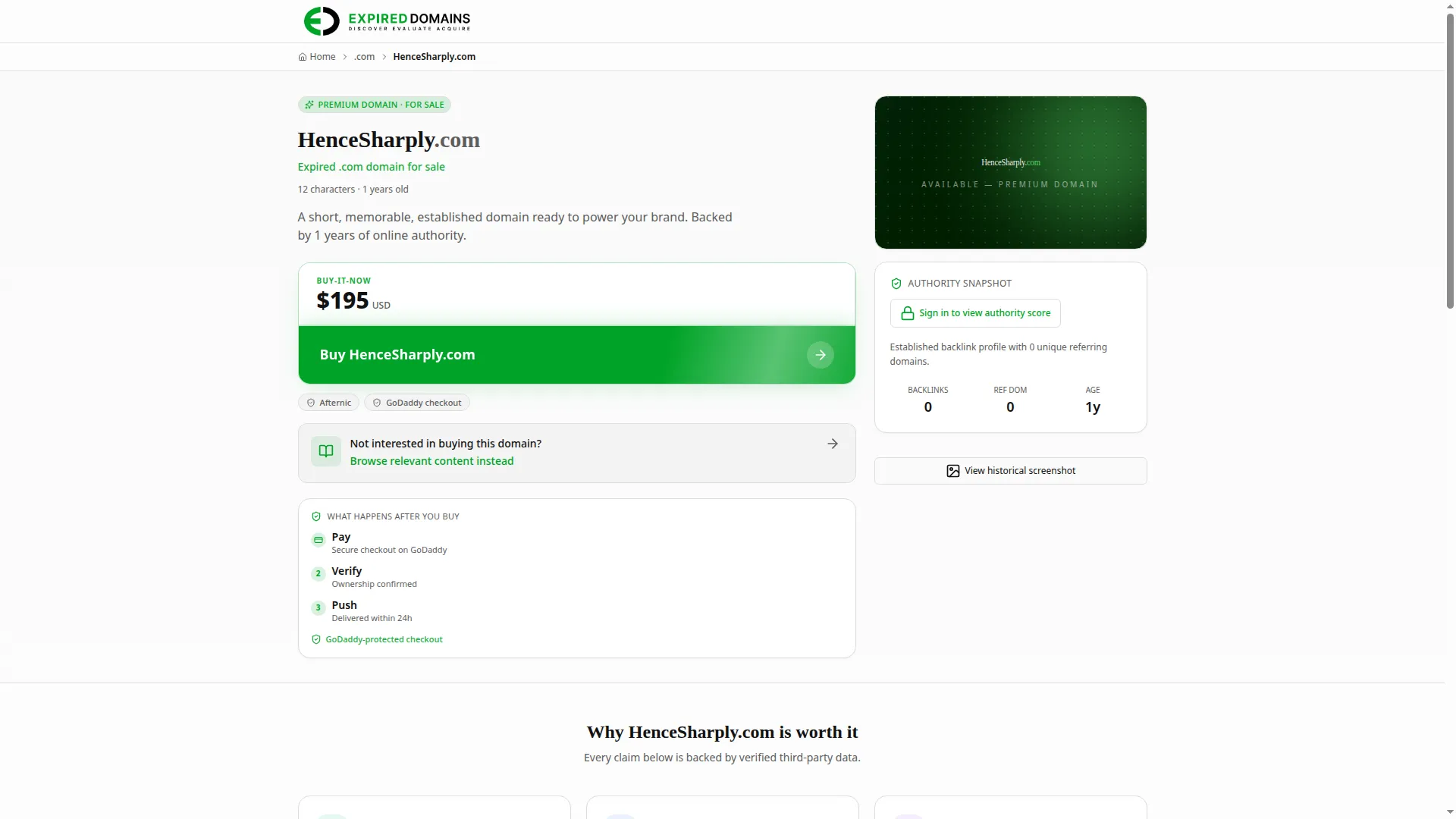 Hencesharply.com
