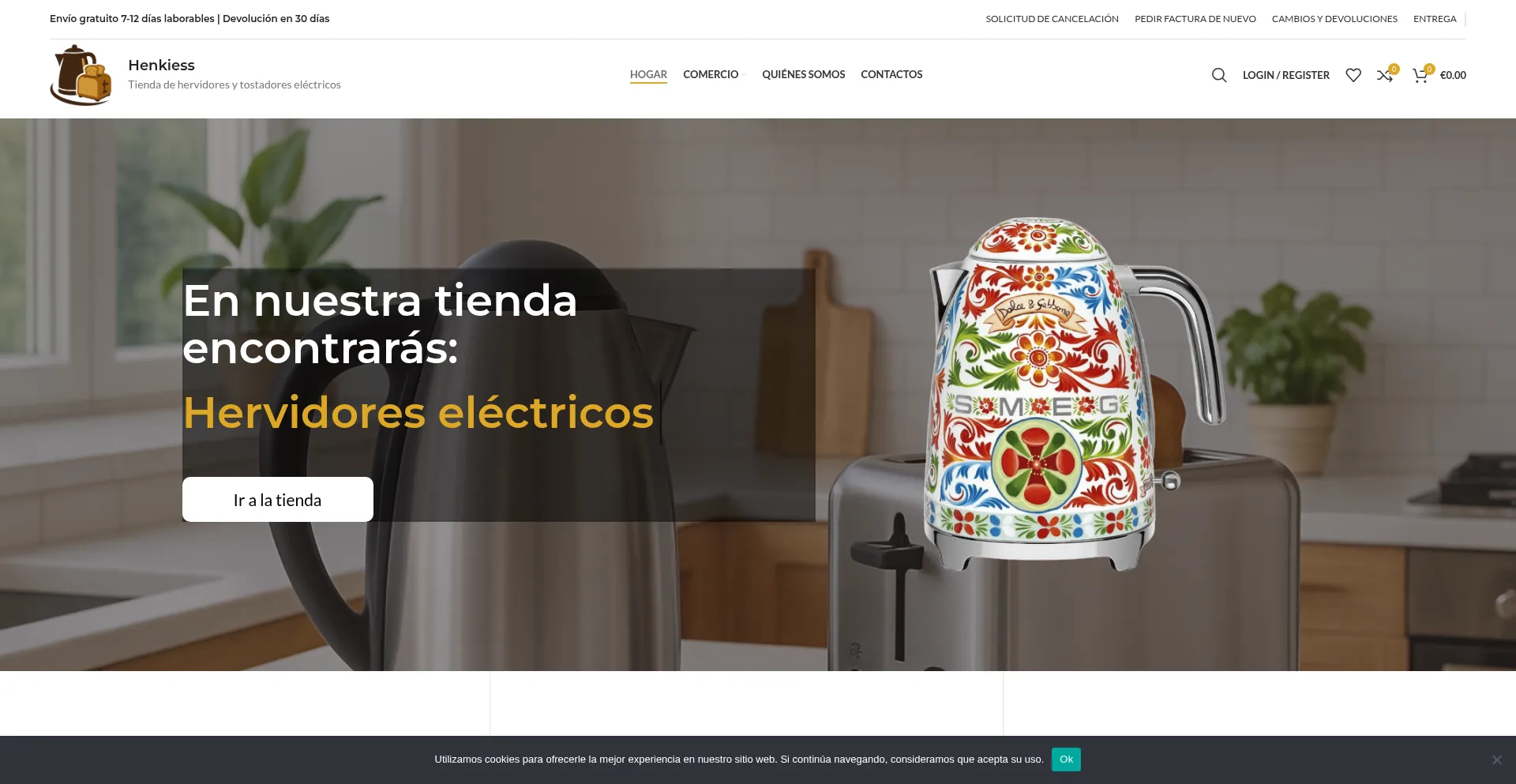 Website screenshot of Henkiess.eu